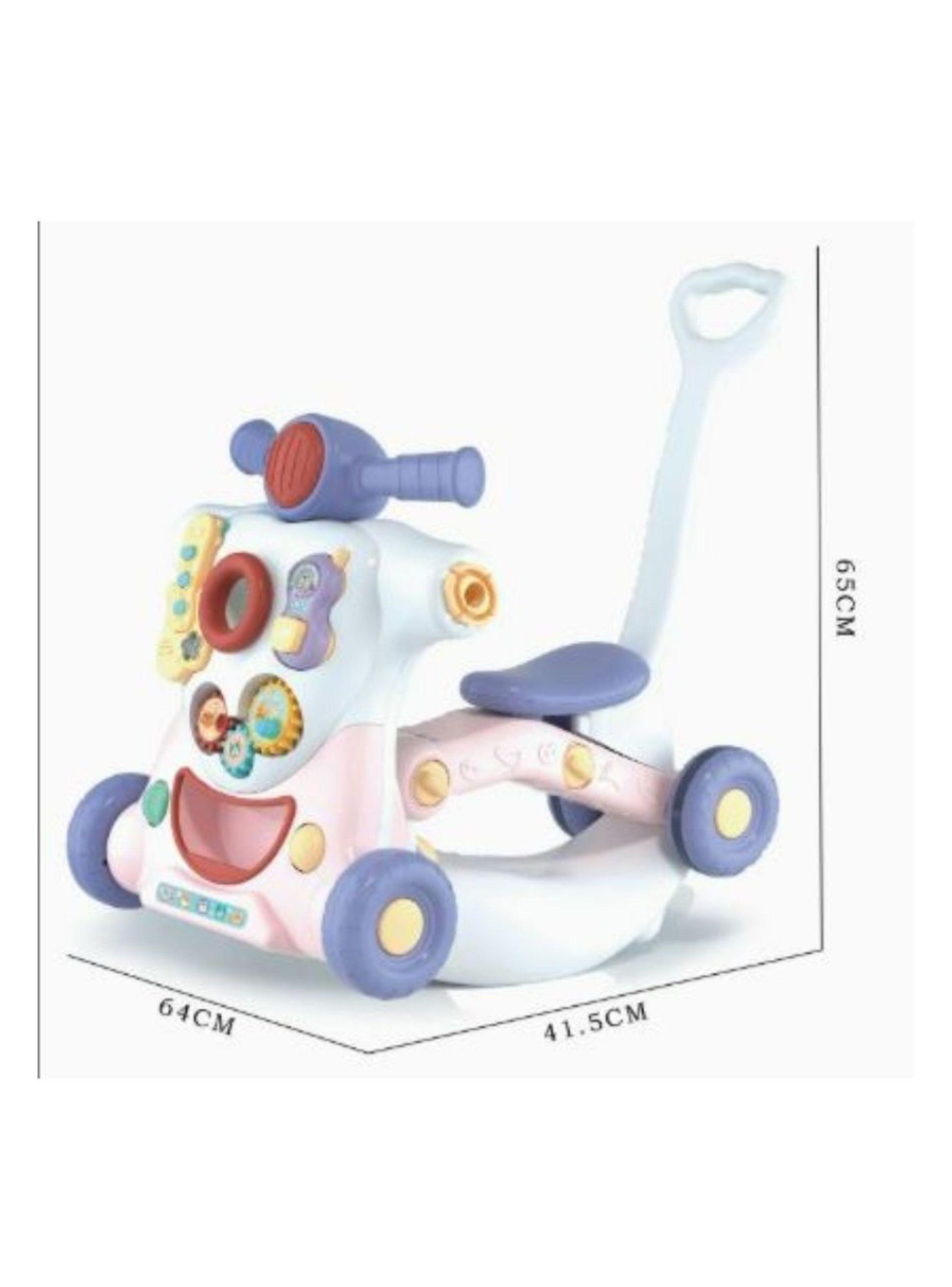 Andador Multifuncional 6 en 1 Juguete Musical Educativo Infantil Rosa-2