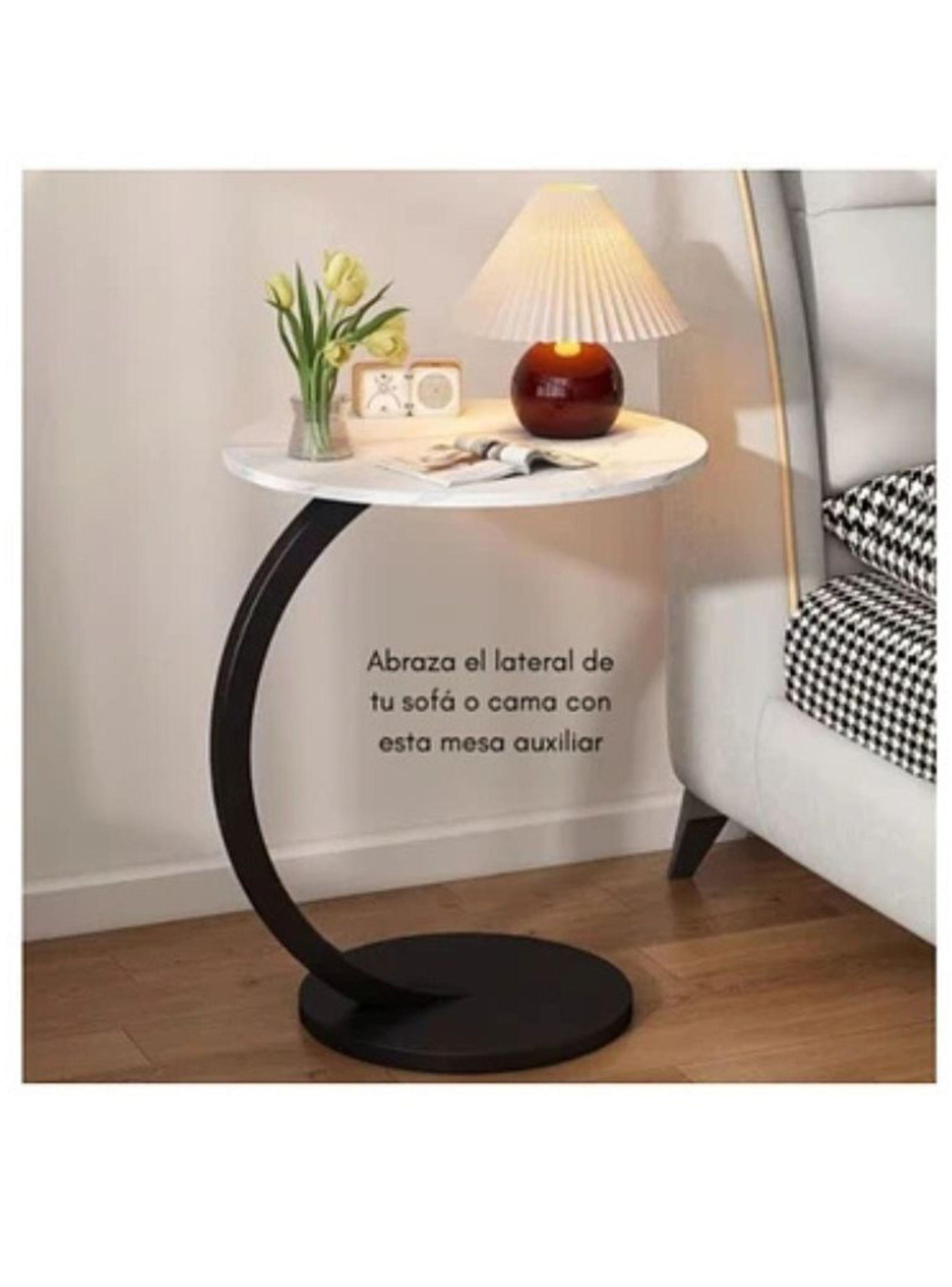 Mesa Auxiliar Forma C Sala De Estar Mesa Sofa Cama Recamara-3