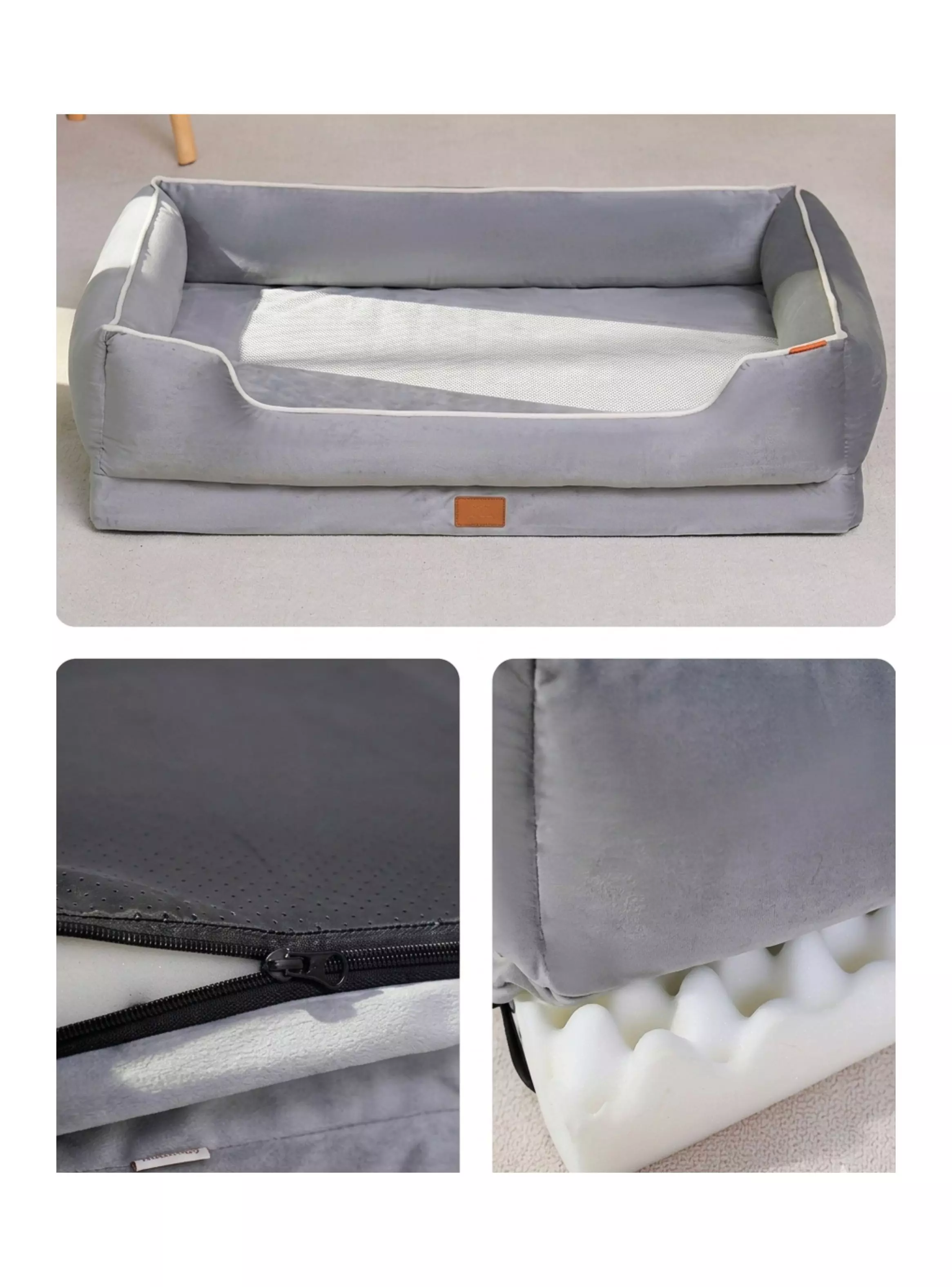 Cama Sofa Premium Para Perros Y Gatos Lavable Antideslizante Talla S-3