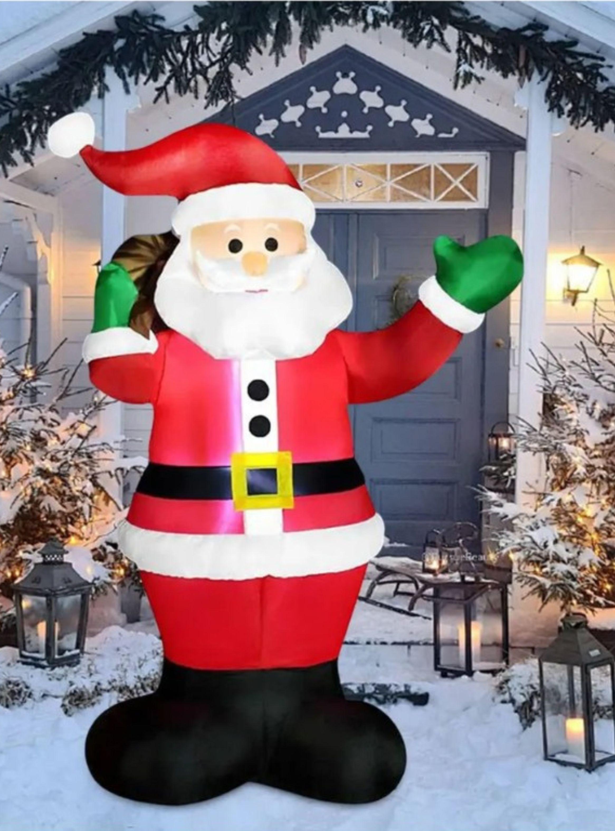 Papa Noel Inflable Gigante 1.82m Decoracion Navidad Exterior-2