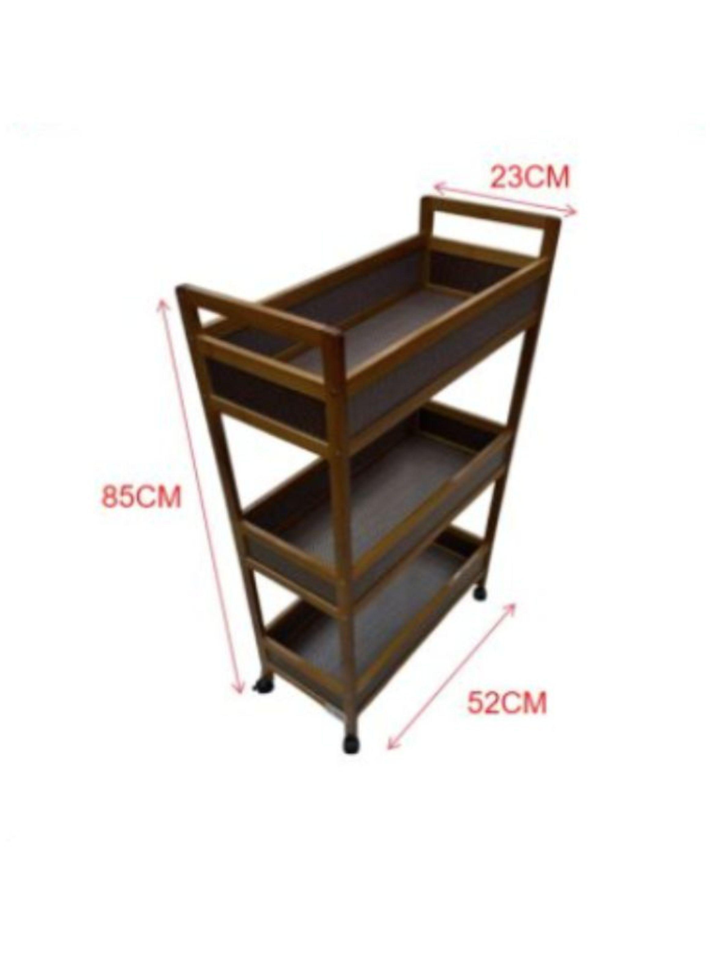 Estante De Almacenamiento 3 Niveles Con Ruedas-2