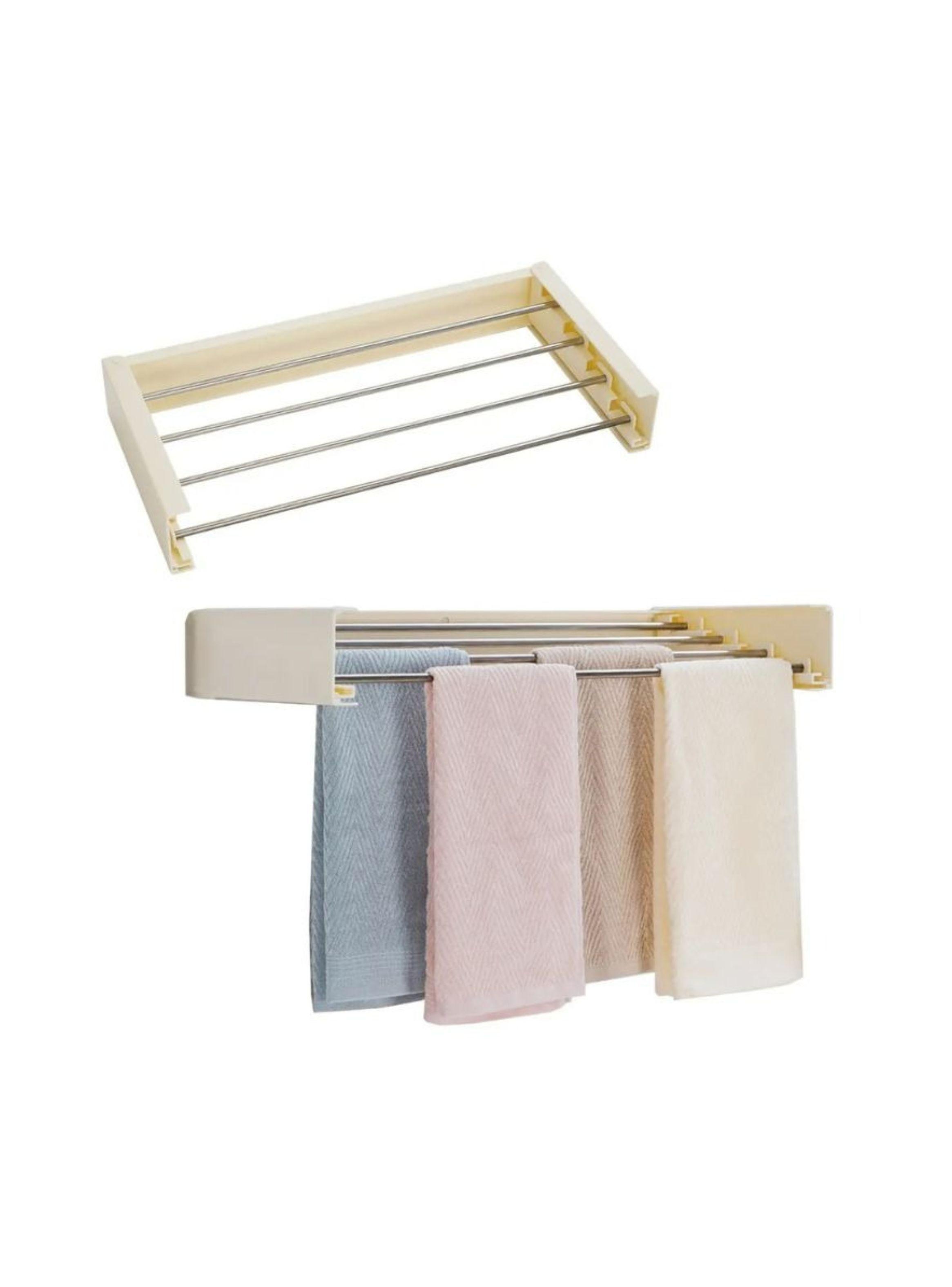 Tendedero Retráctil De Pared Extensible Toallas Baño Ropa-1