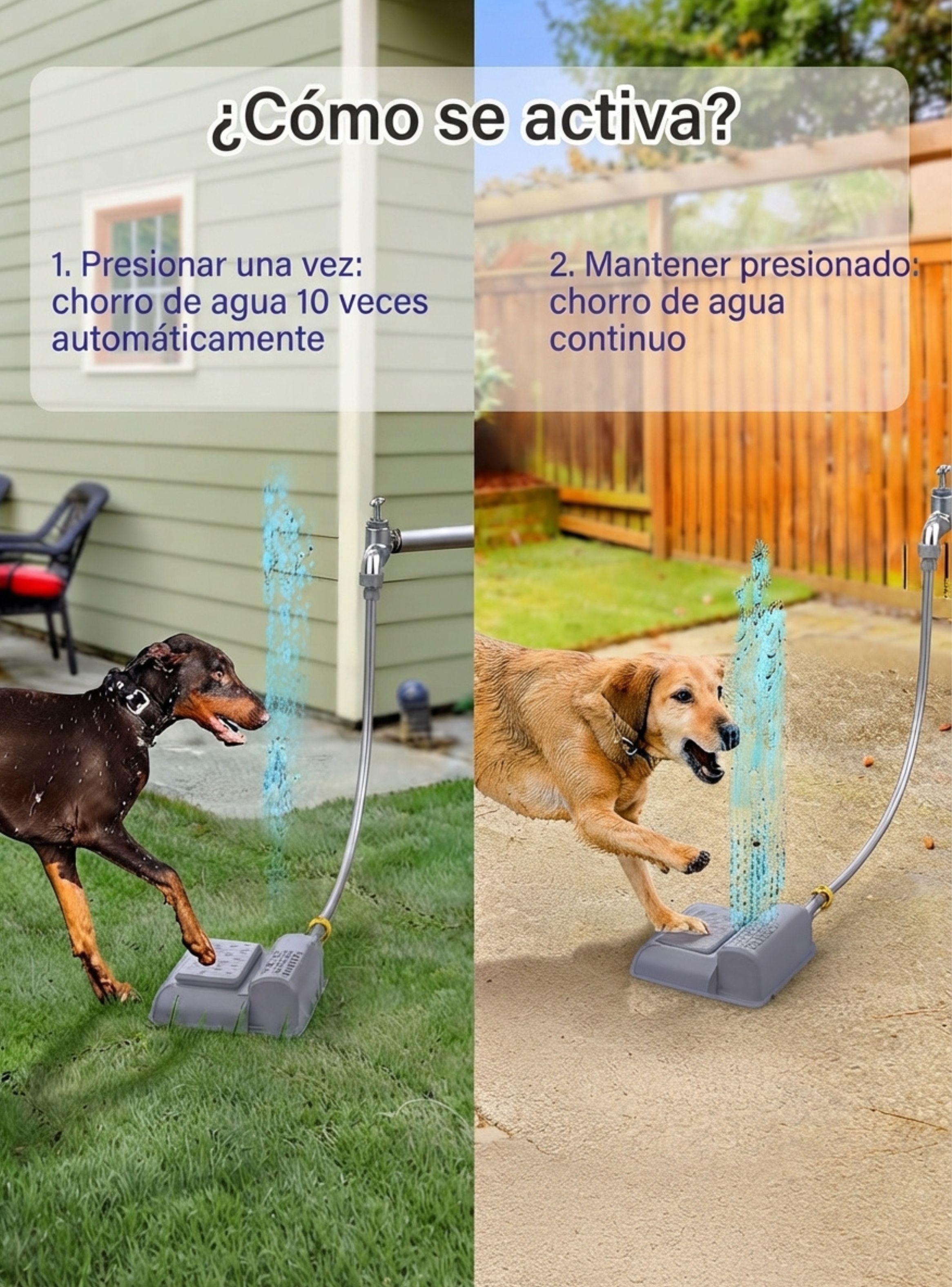 Fuente Bebedero Para Perros Exterior Pedal Automático Recargable-3