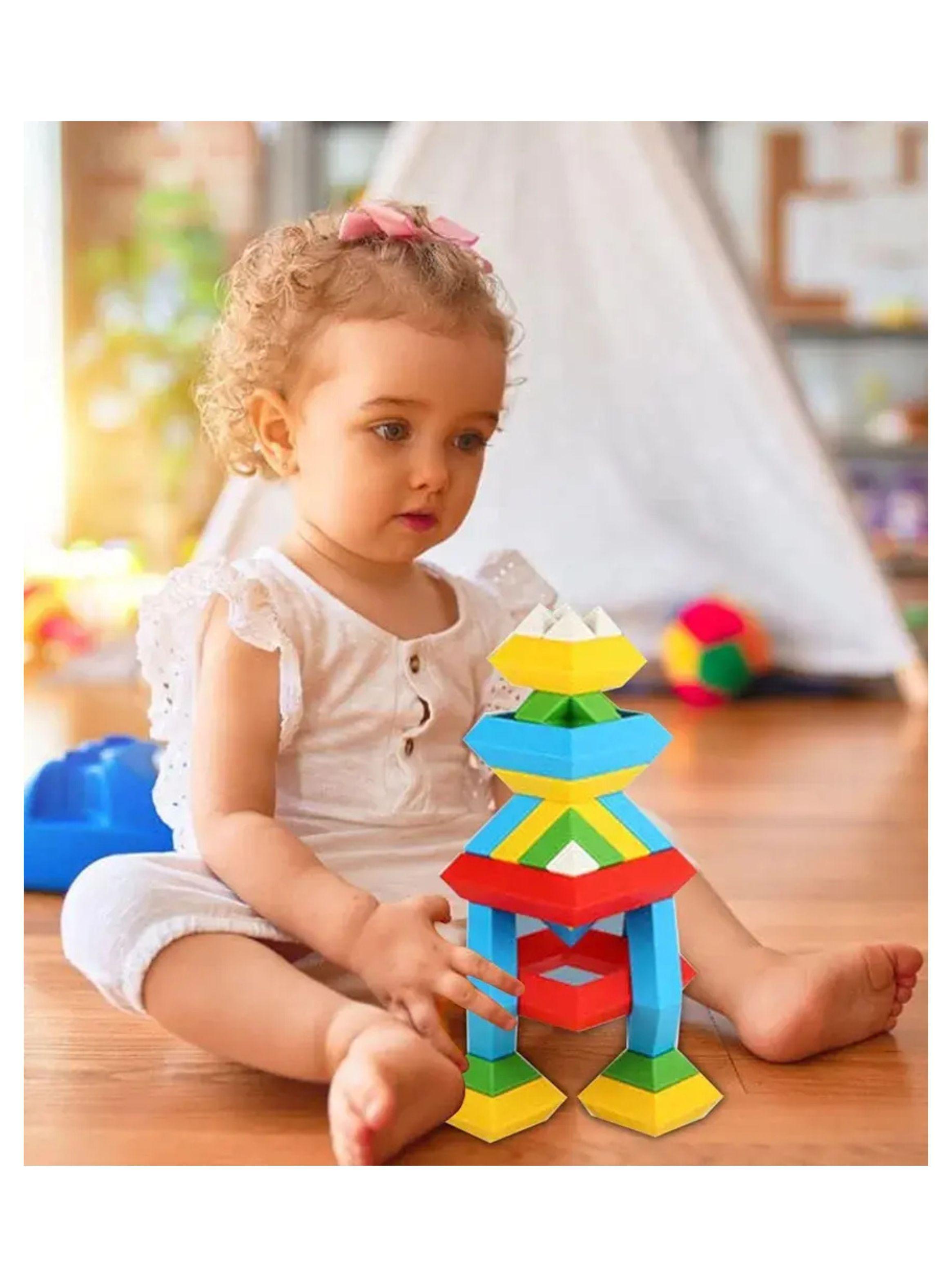 Juguete Armable Didáctico Torre De Bloques 32 Piezas Niños-2
