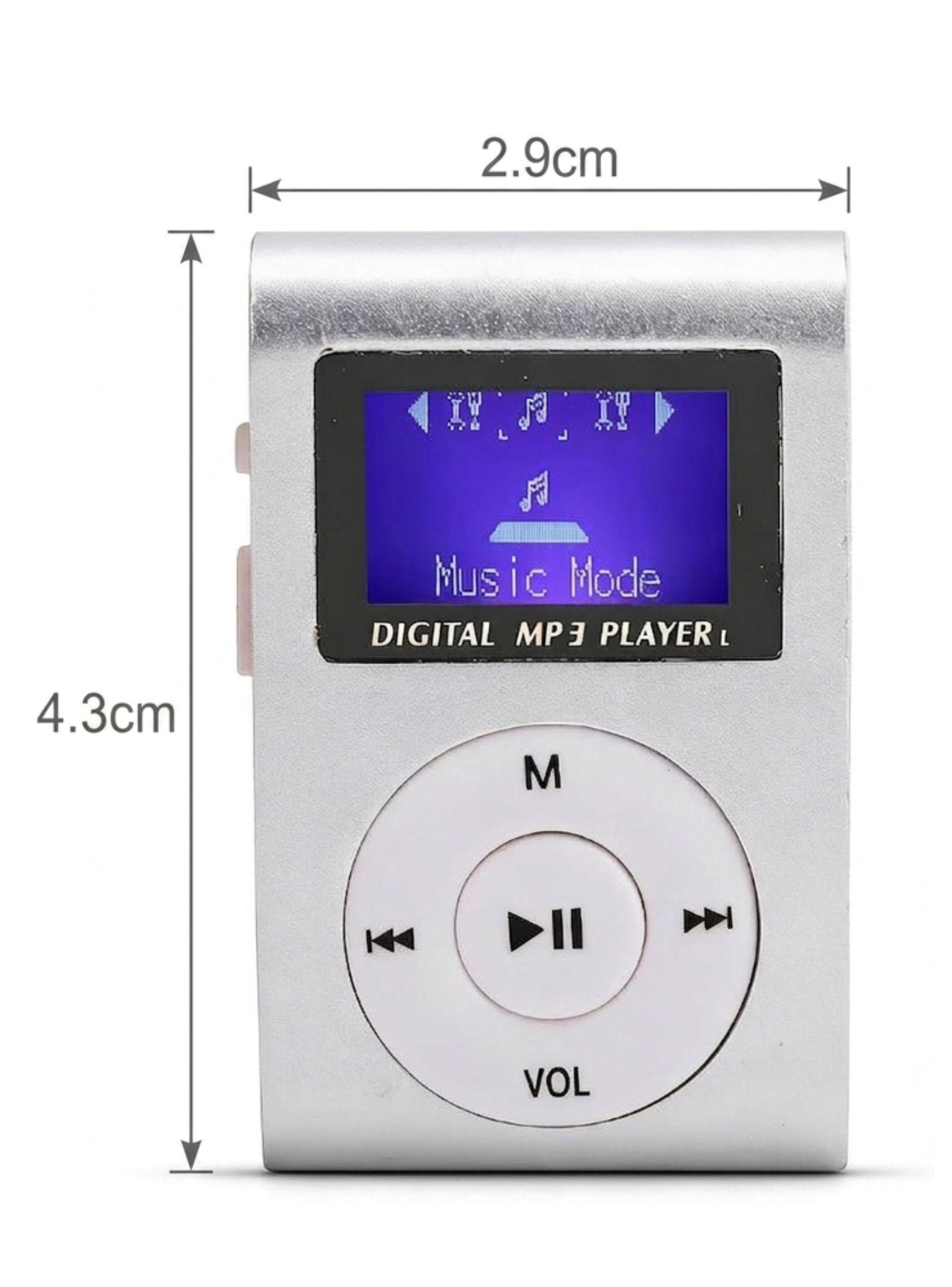 Reproductor MP3 Digital Clip Metálico con Pantalla LCD-5