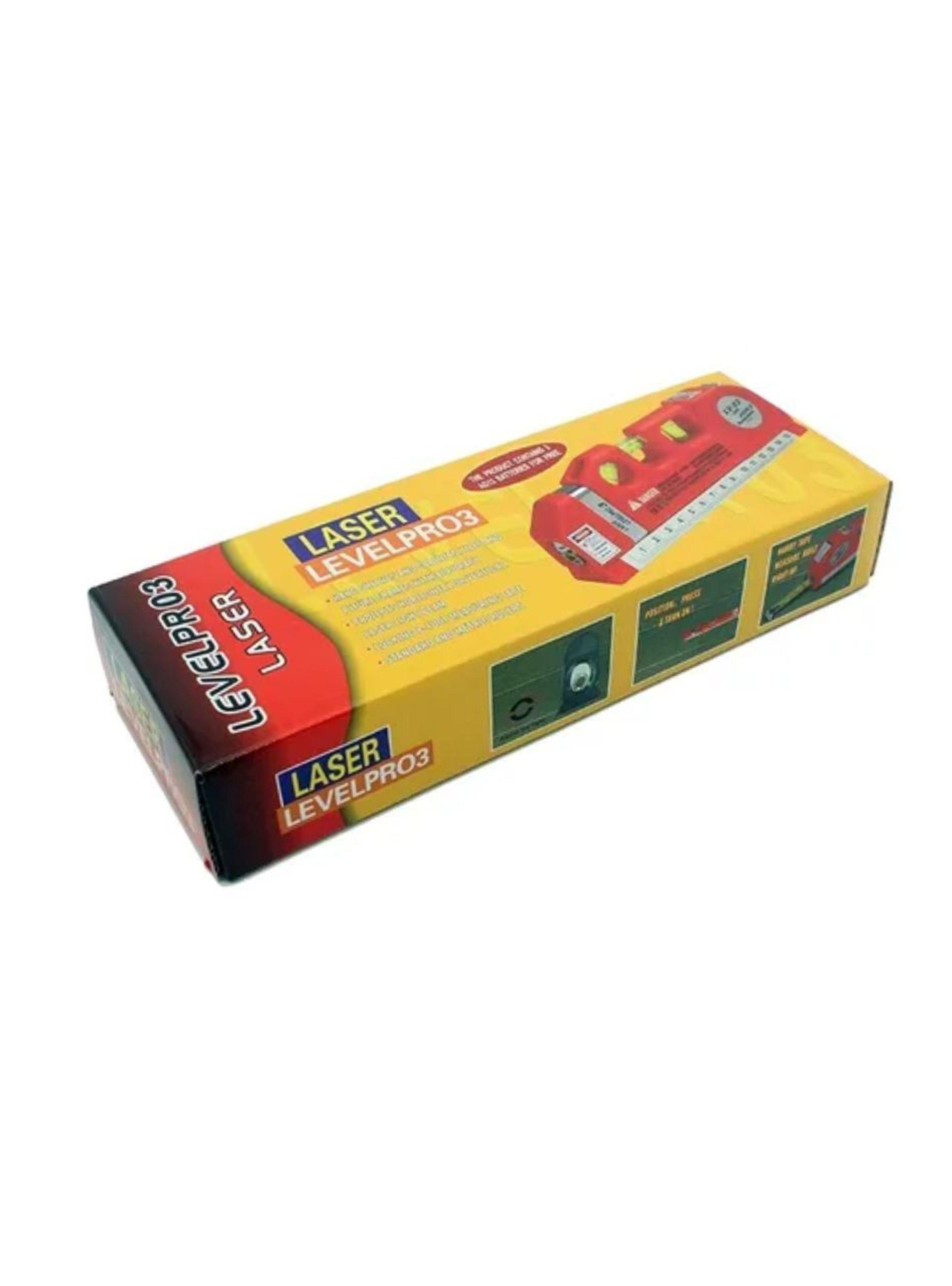 Nivelador Cinta Métrica Laser 4 En 1 Medidor Herramienta Rojo-2