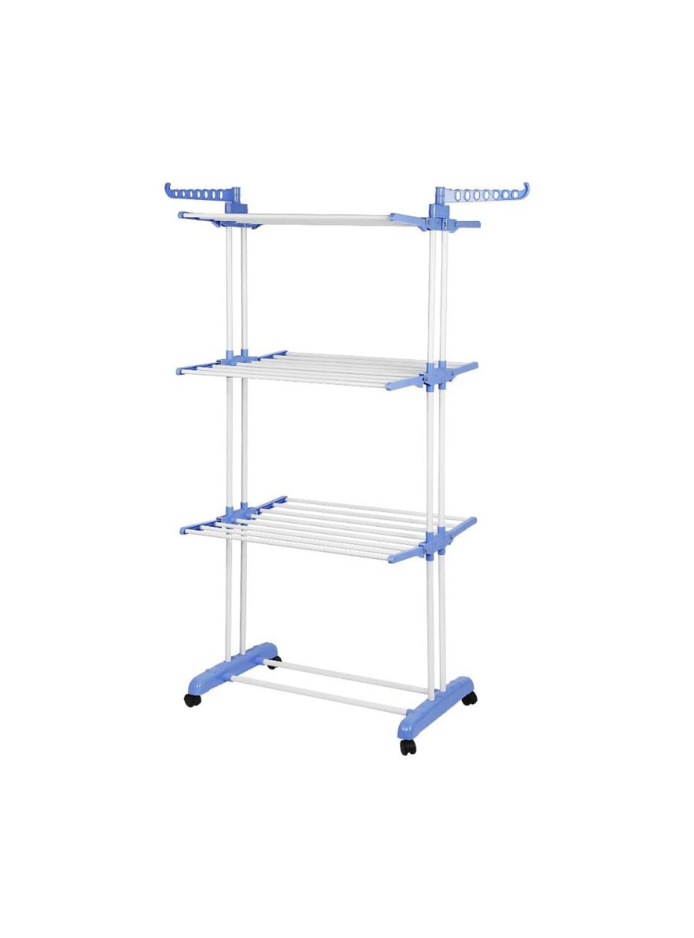 Tendedero Ropa Colgador Pechero Plegable 3 Niveles-0