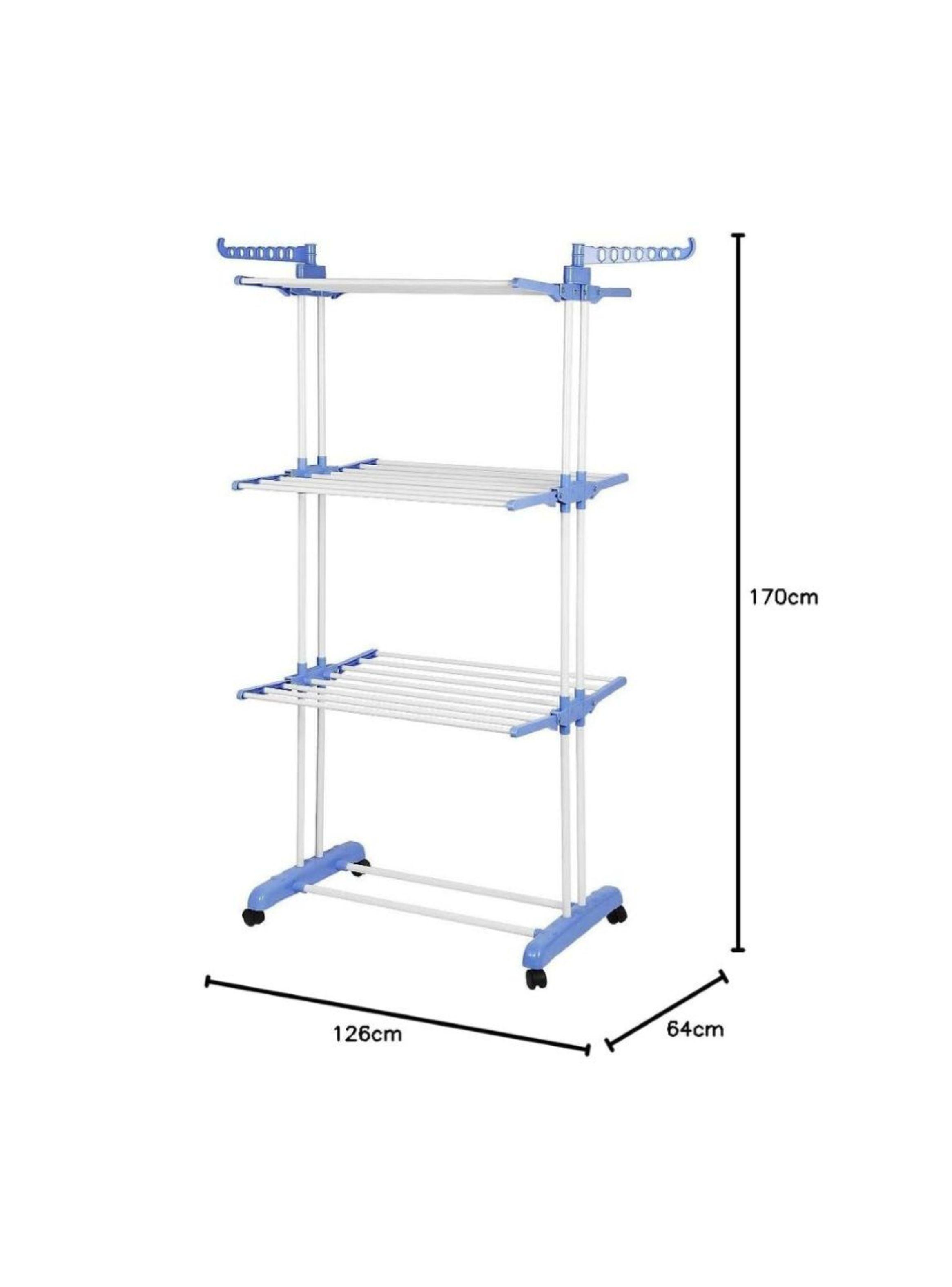 Tendedero Ropa Colgador Pechero Plegable 3 Niveles-1
