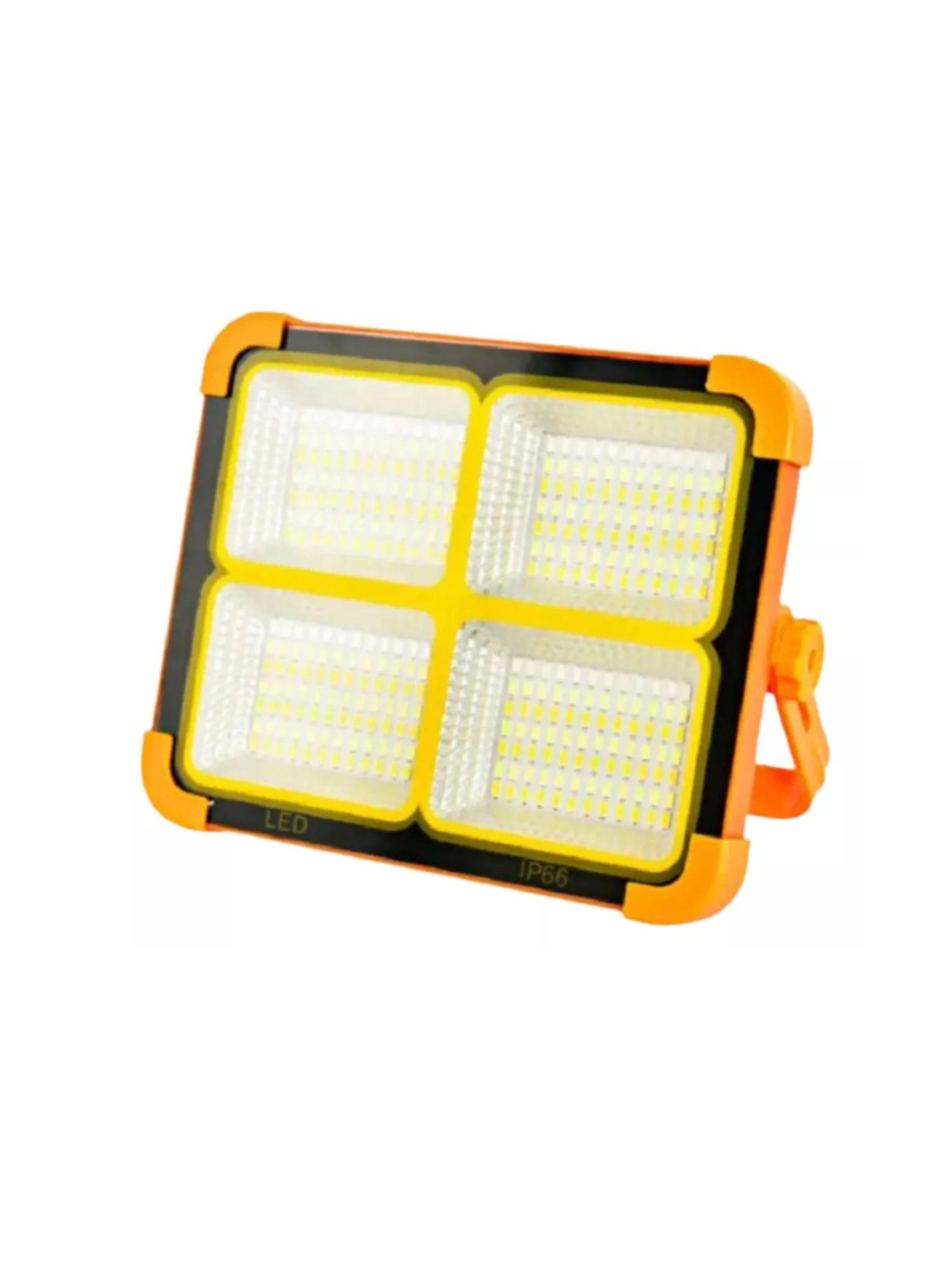 Lampara Reflector De Emergencia 100w Con Panel Solar-0