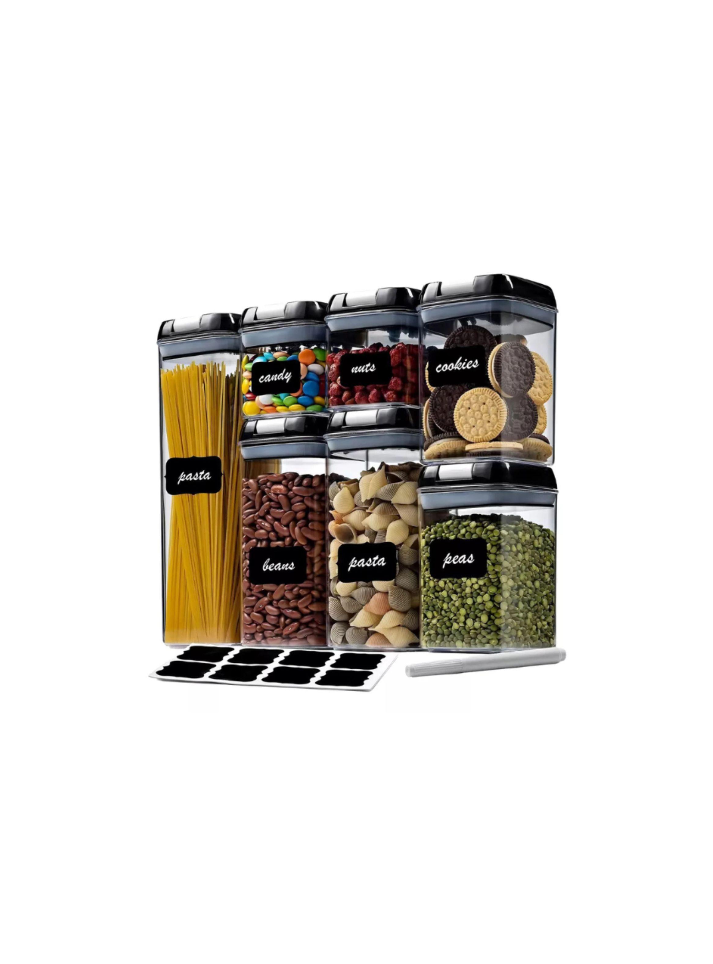 Organizador Set 7 contenedores Herméticos Para Cocina con tapa-0