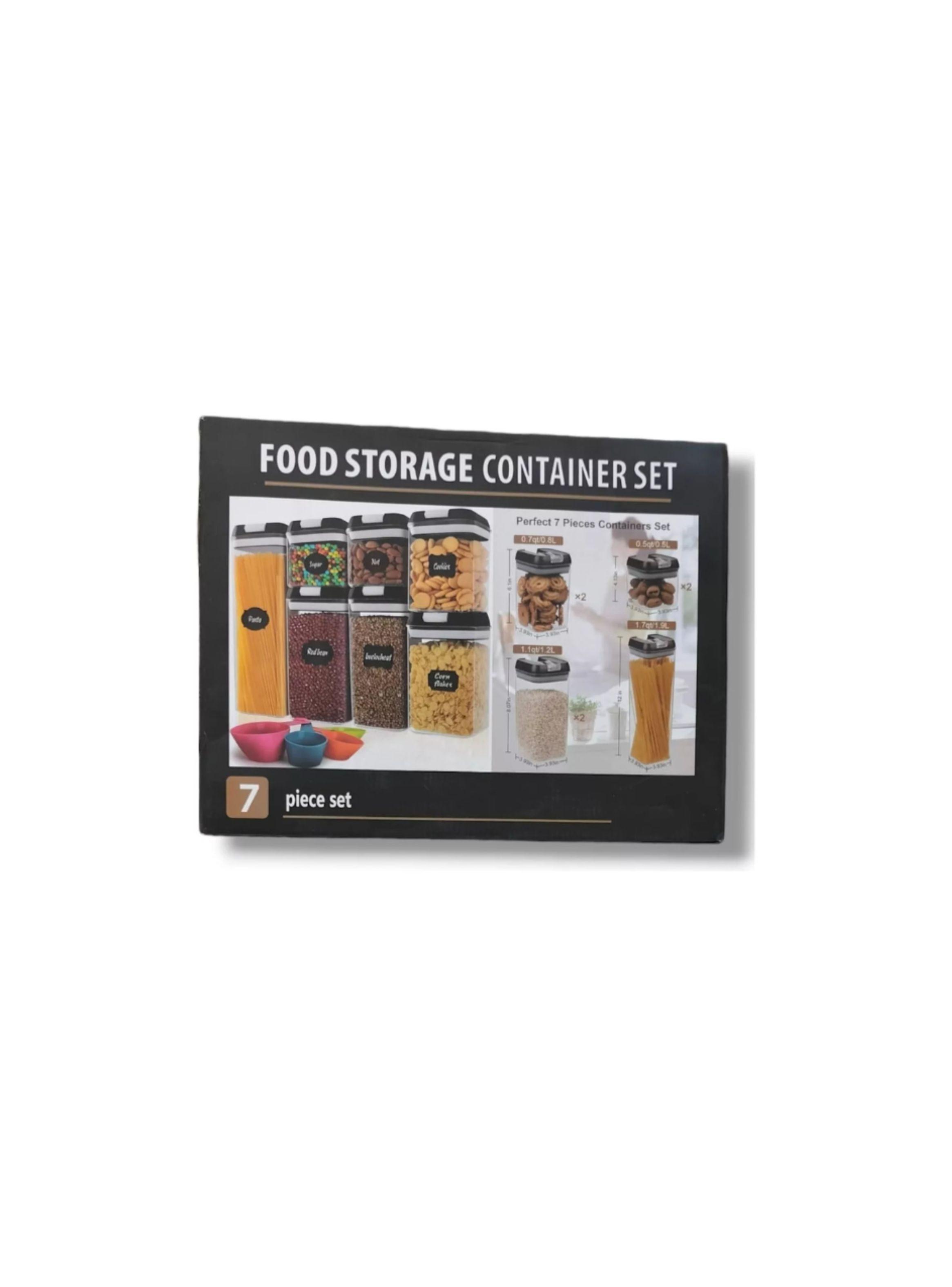 Organizador Set 7 contenedores Herméticos Para Cocina con tapa-2