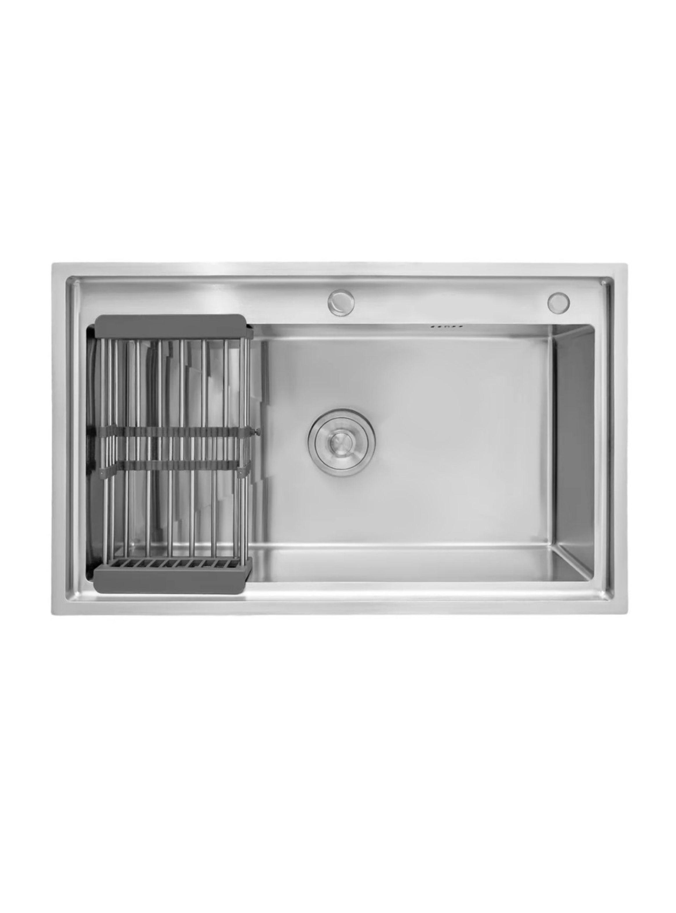 Fregadero De Cocina  Acero Inoxidable Escurridor Funcional Y Duradero-2