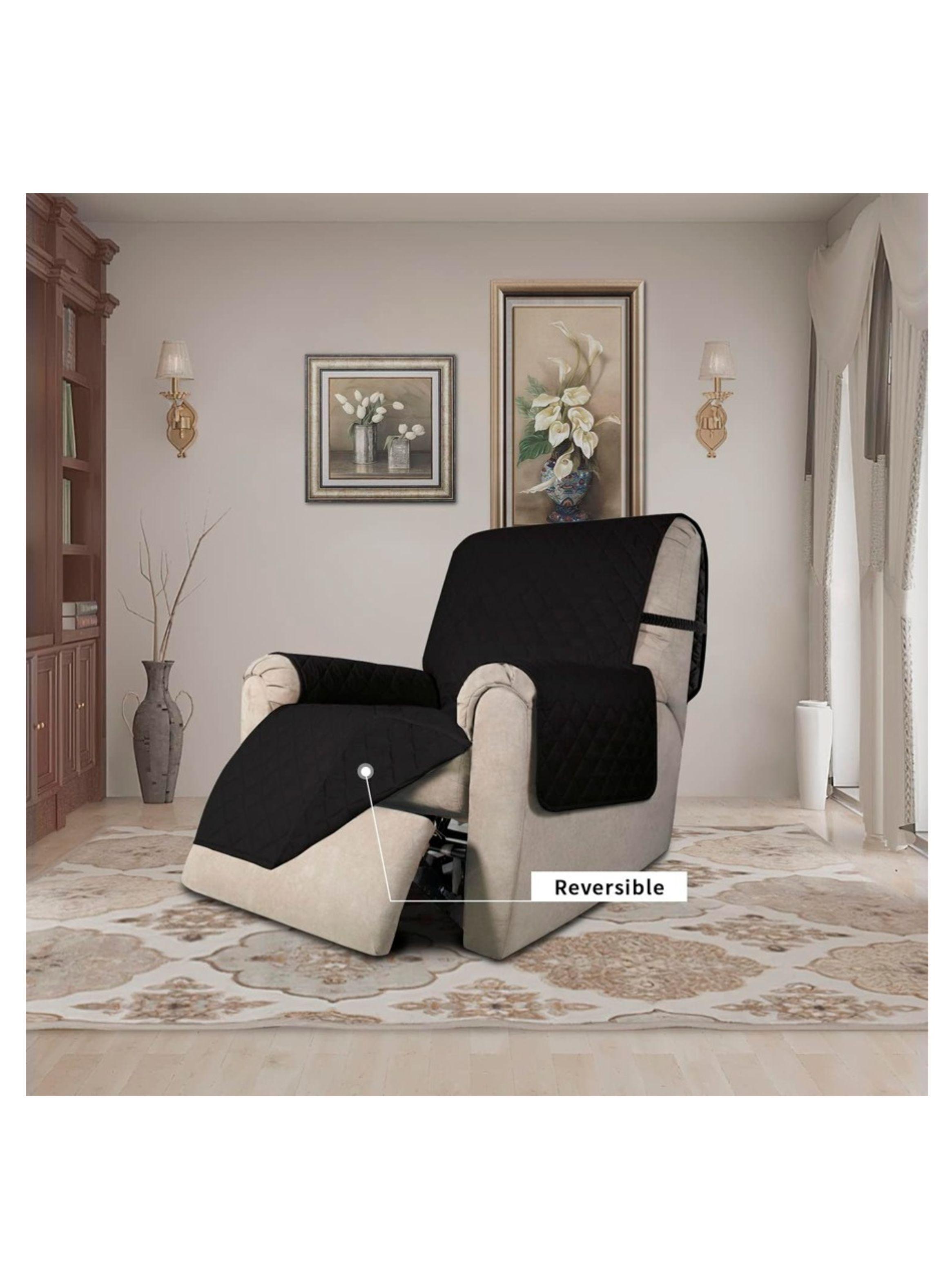 Protector De Sofá Individual Negro-4