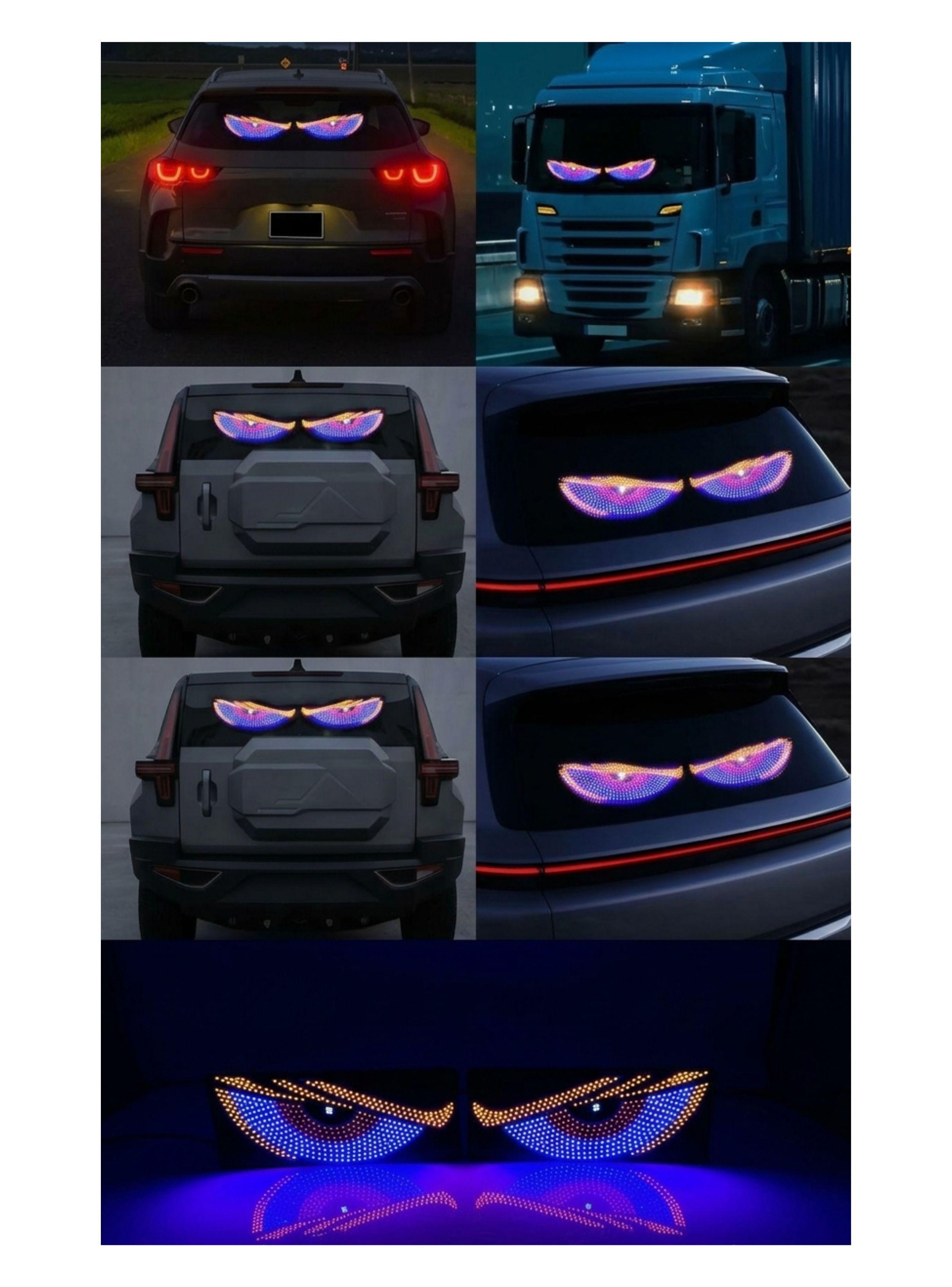 Luces Led Parabrisas Auto Ojos De Demonio Devil Eyes USB-3