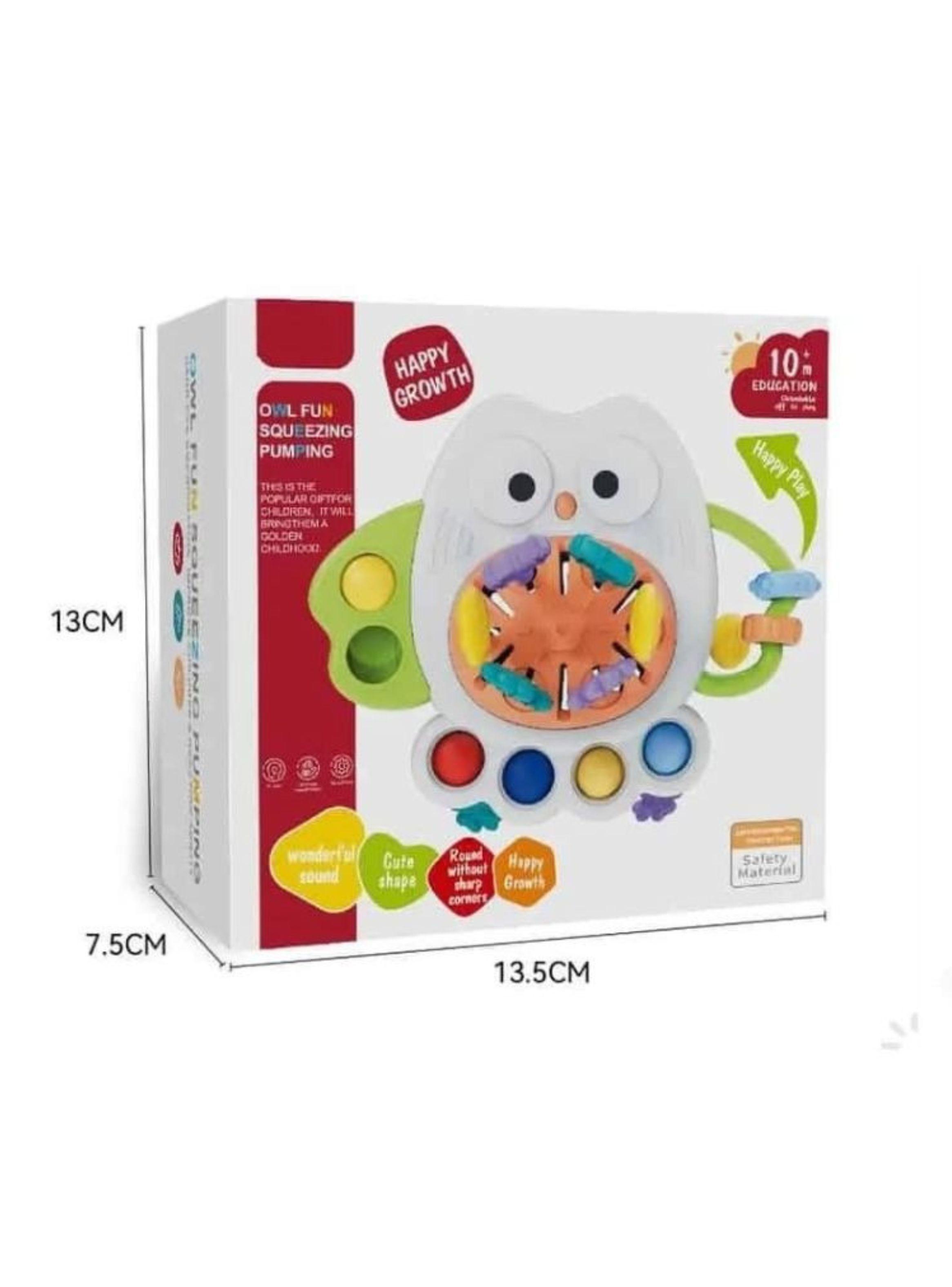 Juguete Sensorial Búho Bebé Pop It Giratorio Educativo-2
