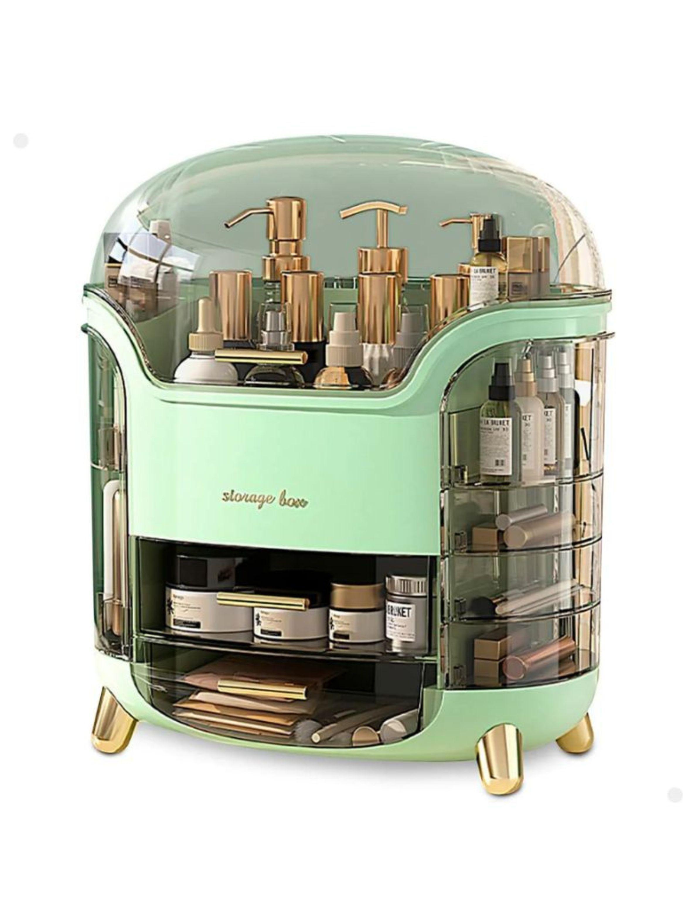 Caja Organizadora Maquillaje Cosmetiquera Verde-0
