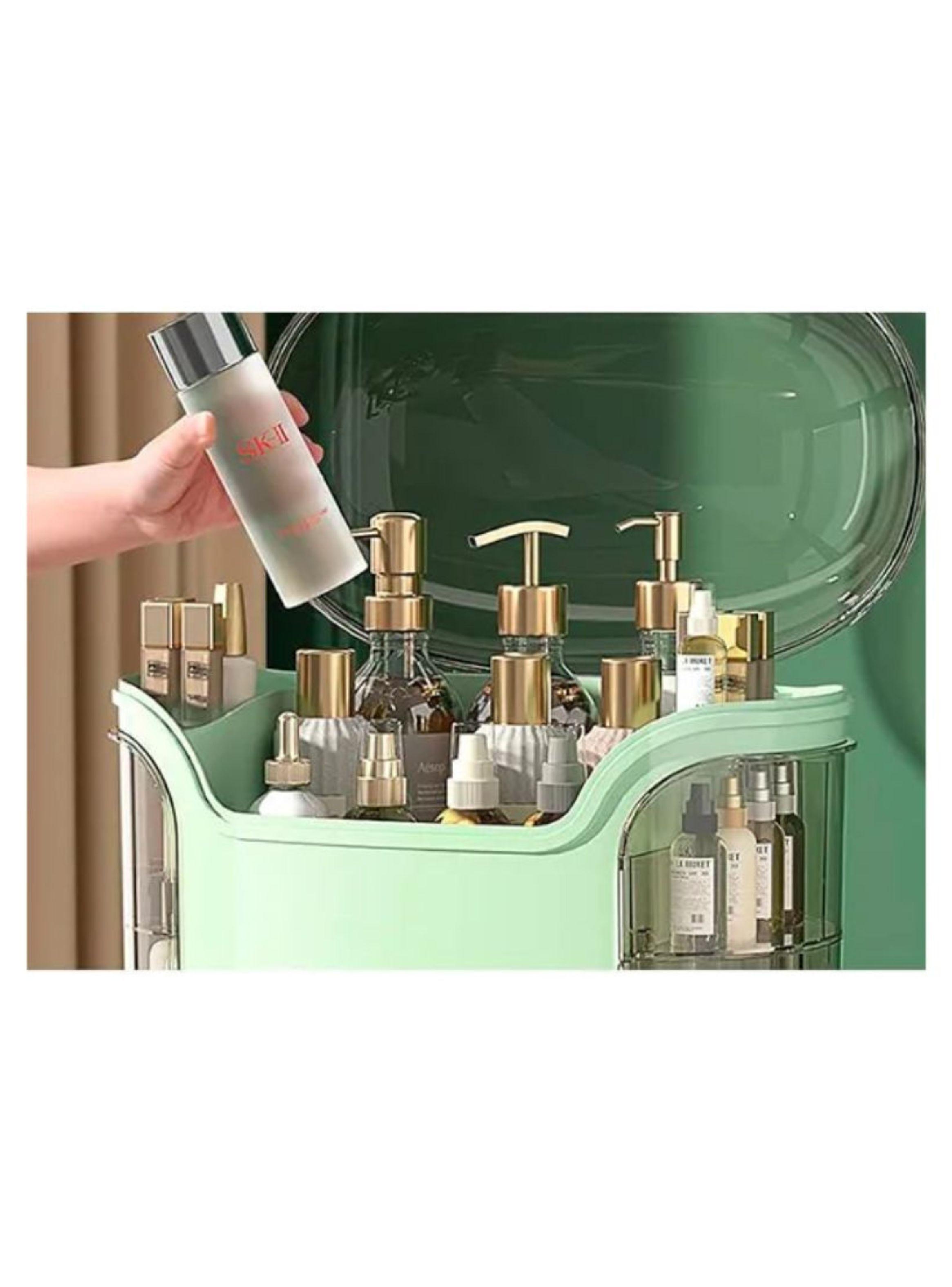 Caja Organizadora Maquillaje Cosmetiquera Verde-2