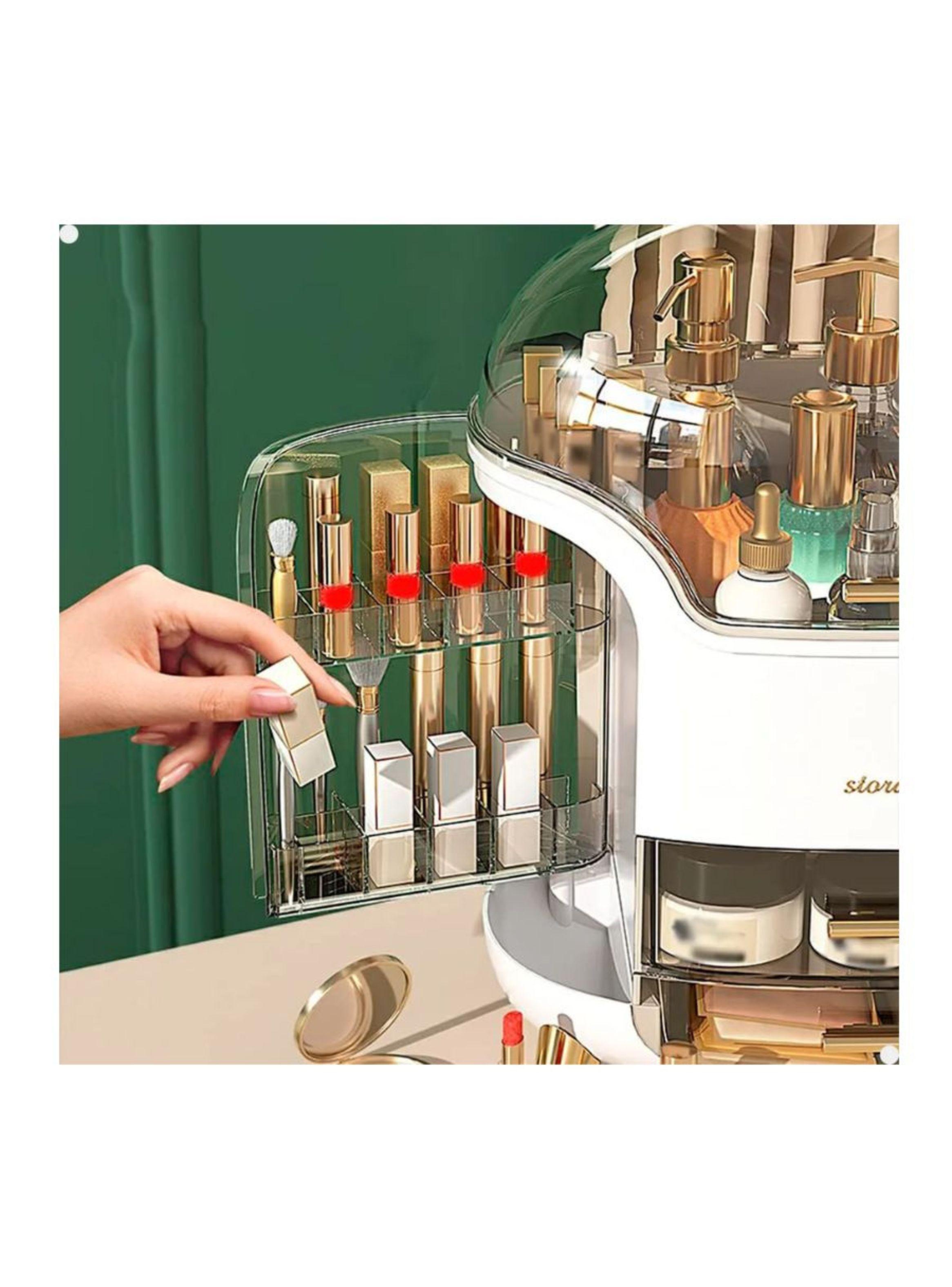 Caja Organizadora Maquillaje Cosmetiquera Verde-4