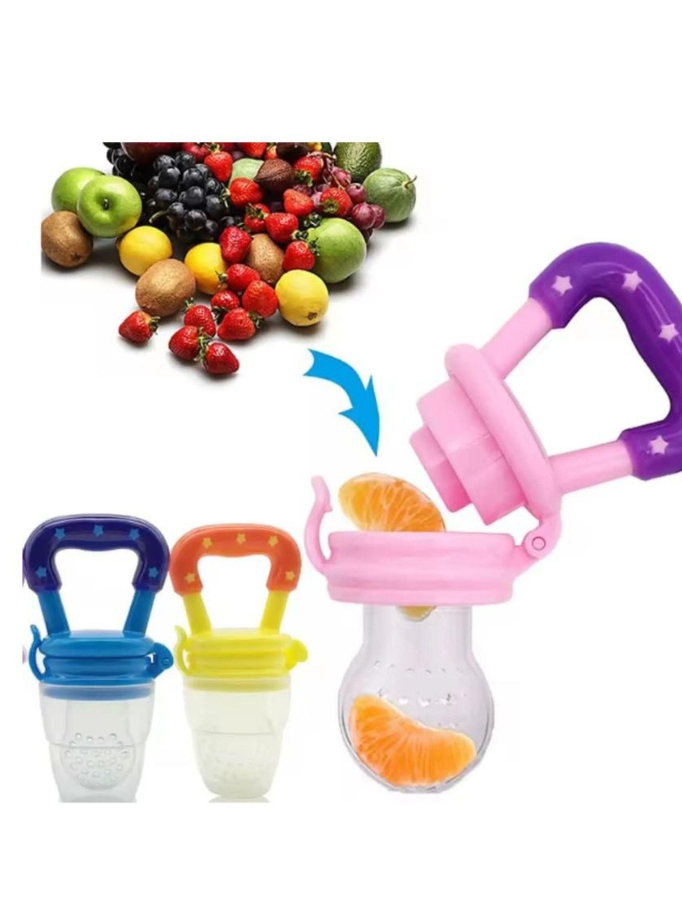 Chupon Para Fruta Alimentador Bebe Silicona Pack 4-3