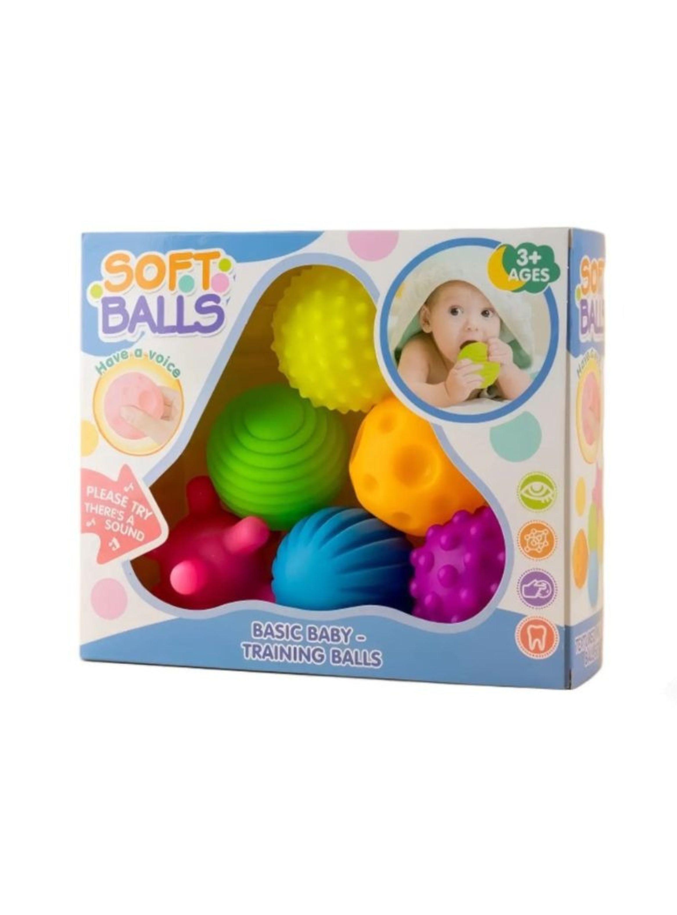 Set 6 Pelotas Sensoriales Bebe Texturas Estimulacion-0