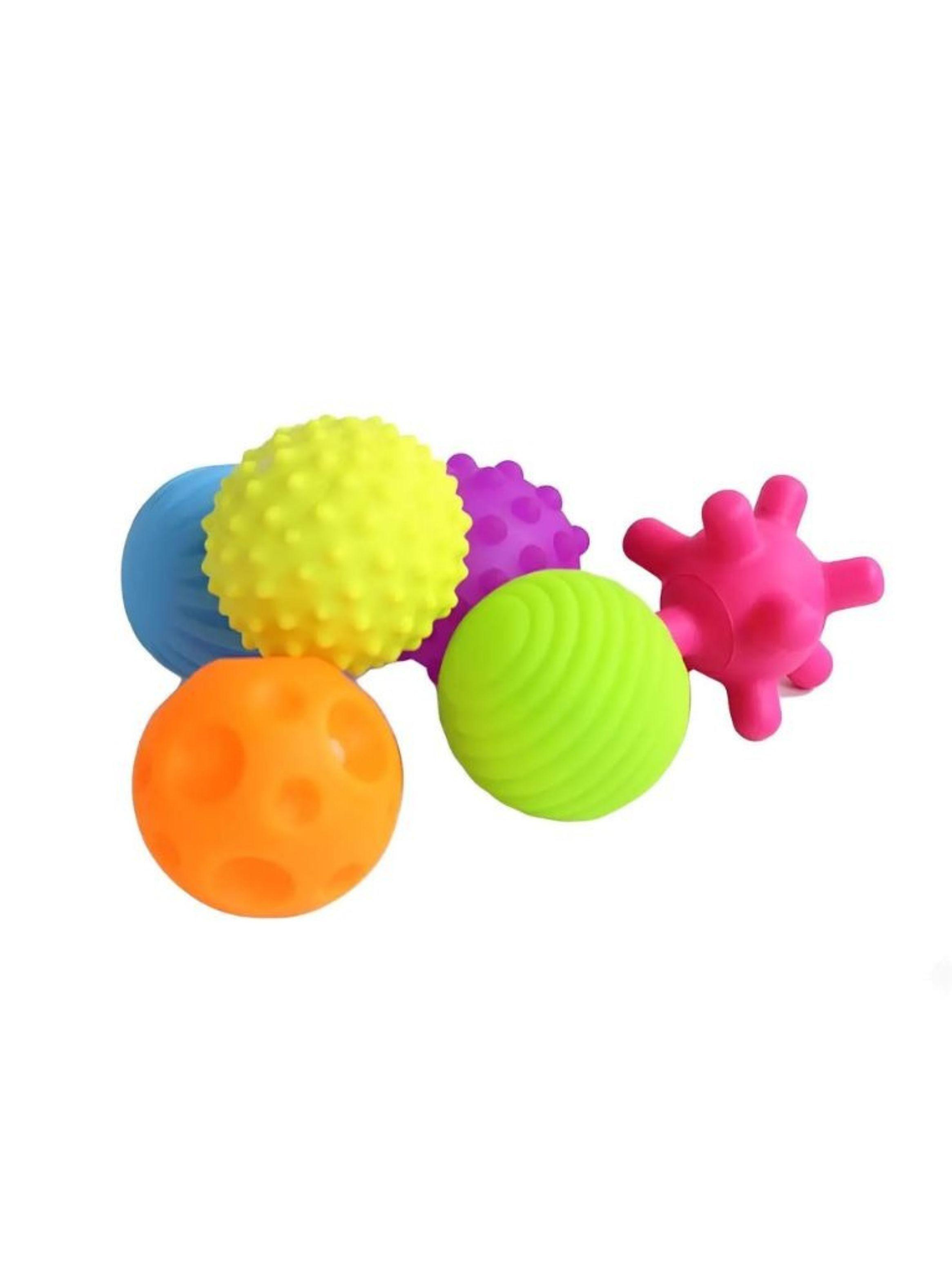 Set 6 Pelotas Sensoriales Bebe Texturas Estimulacion-2