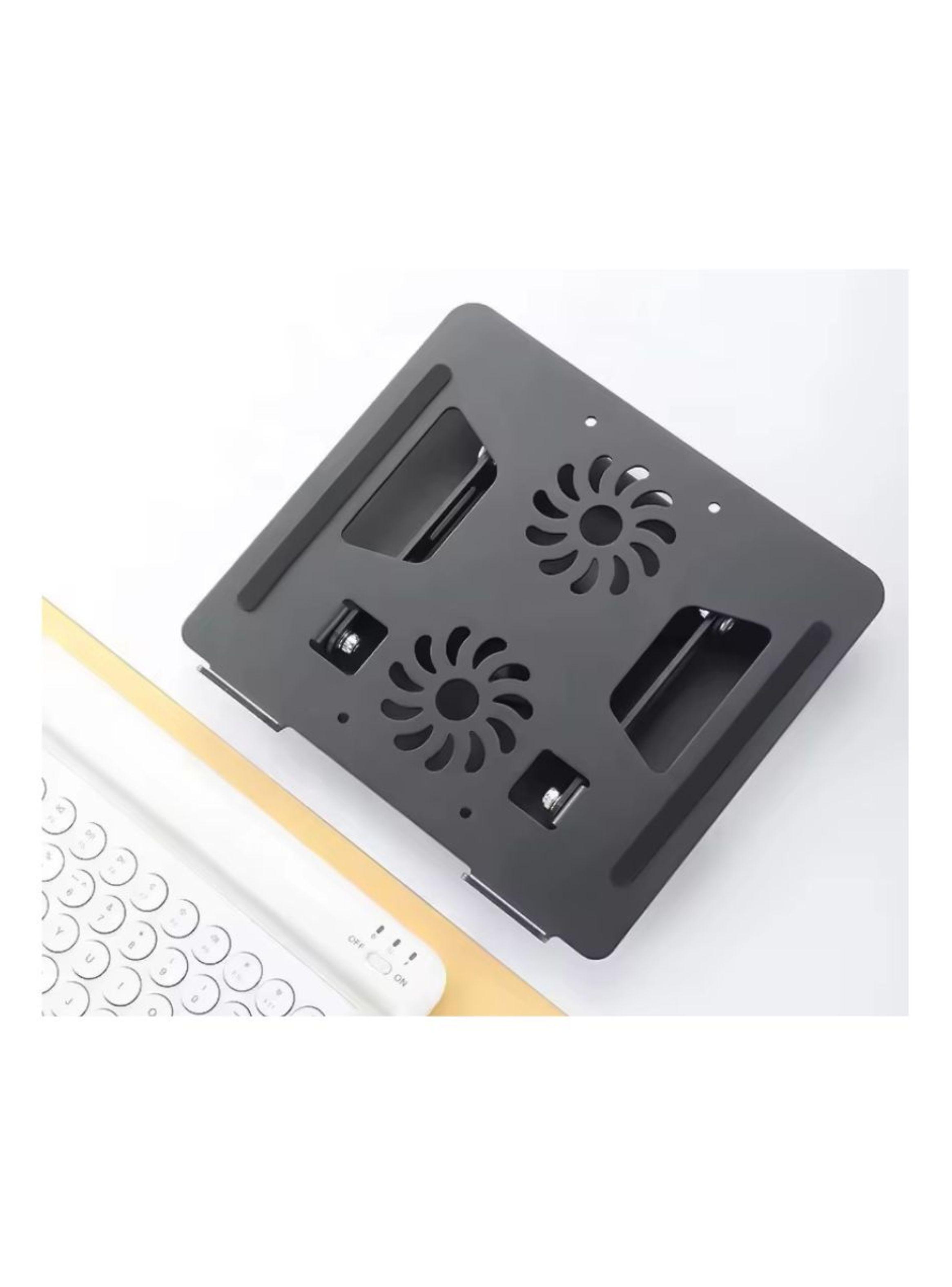 Soporte Aluminio Cooler Para Notebook 360° Negro-5