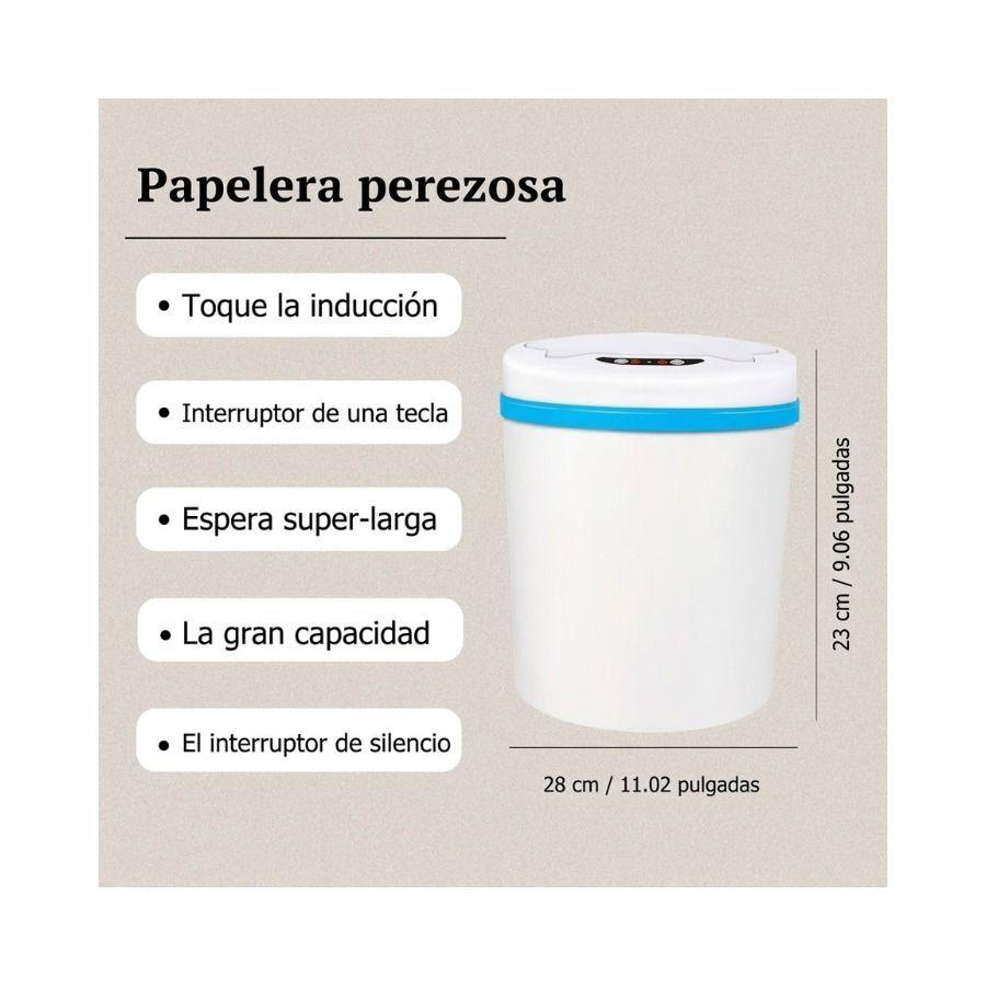Papelera Inteligente Sin Contacto Sensor Autom tico Pl stico 10 Litros Blanca-4