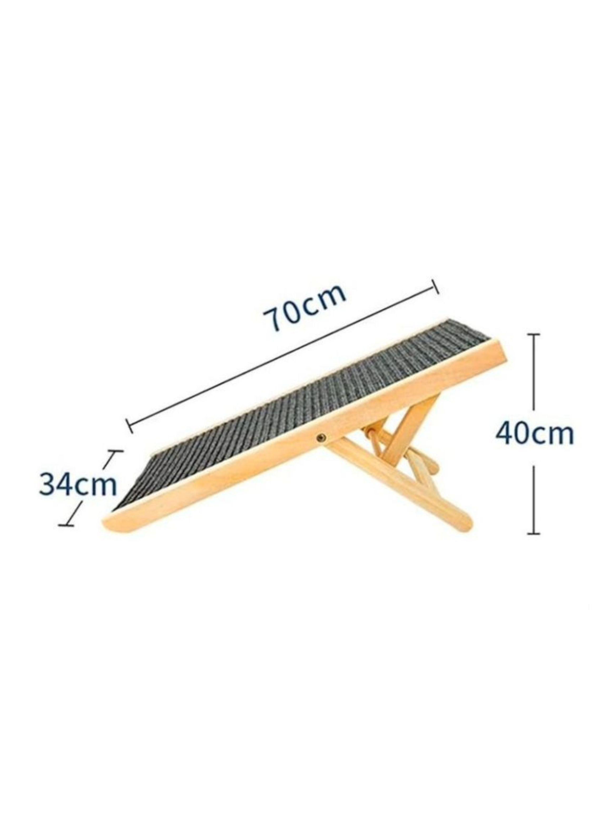 Rampa Para Perros Plegable 4 Altura Ajustable 30/40cm Alfombra Antideslizante -1