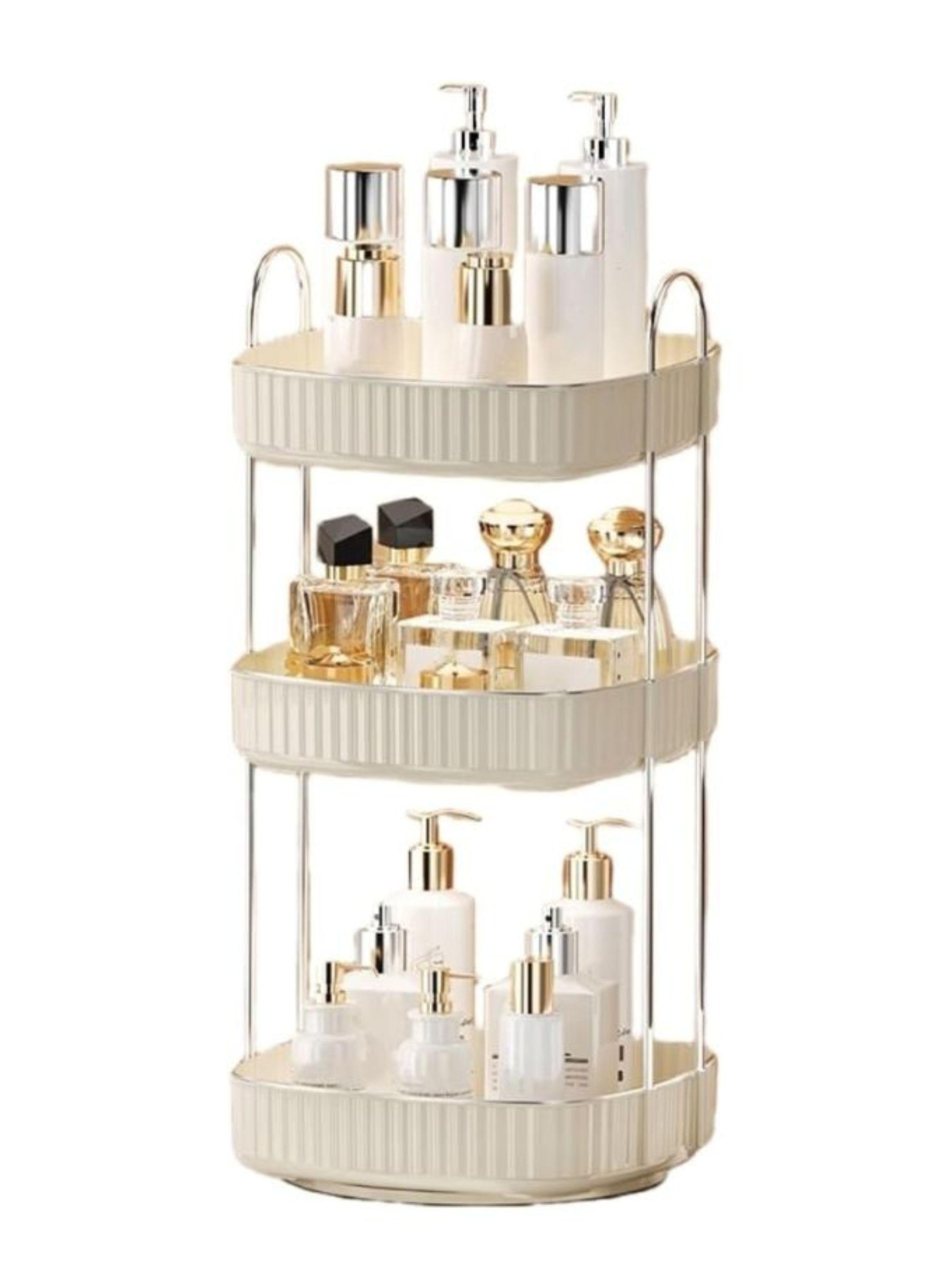 Organizador de Maquillaje 3 Niveles giratorio 360º-0