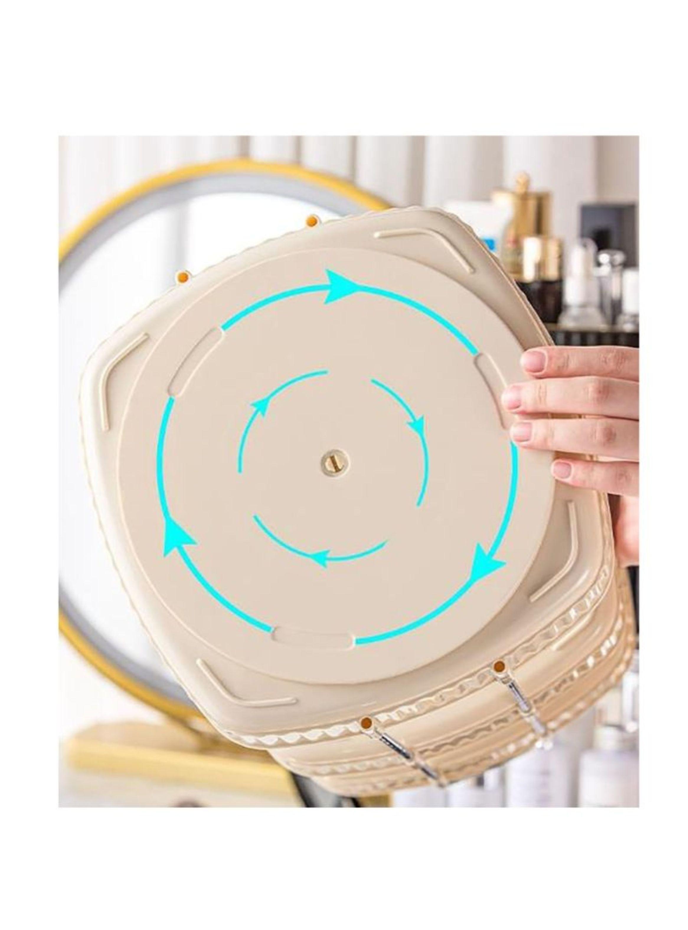 Organizador de Maquillaje 3 Niveles giratorio 360º-2