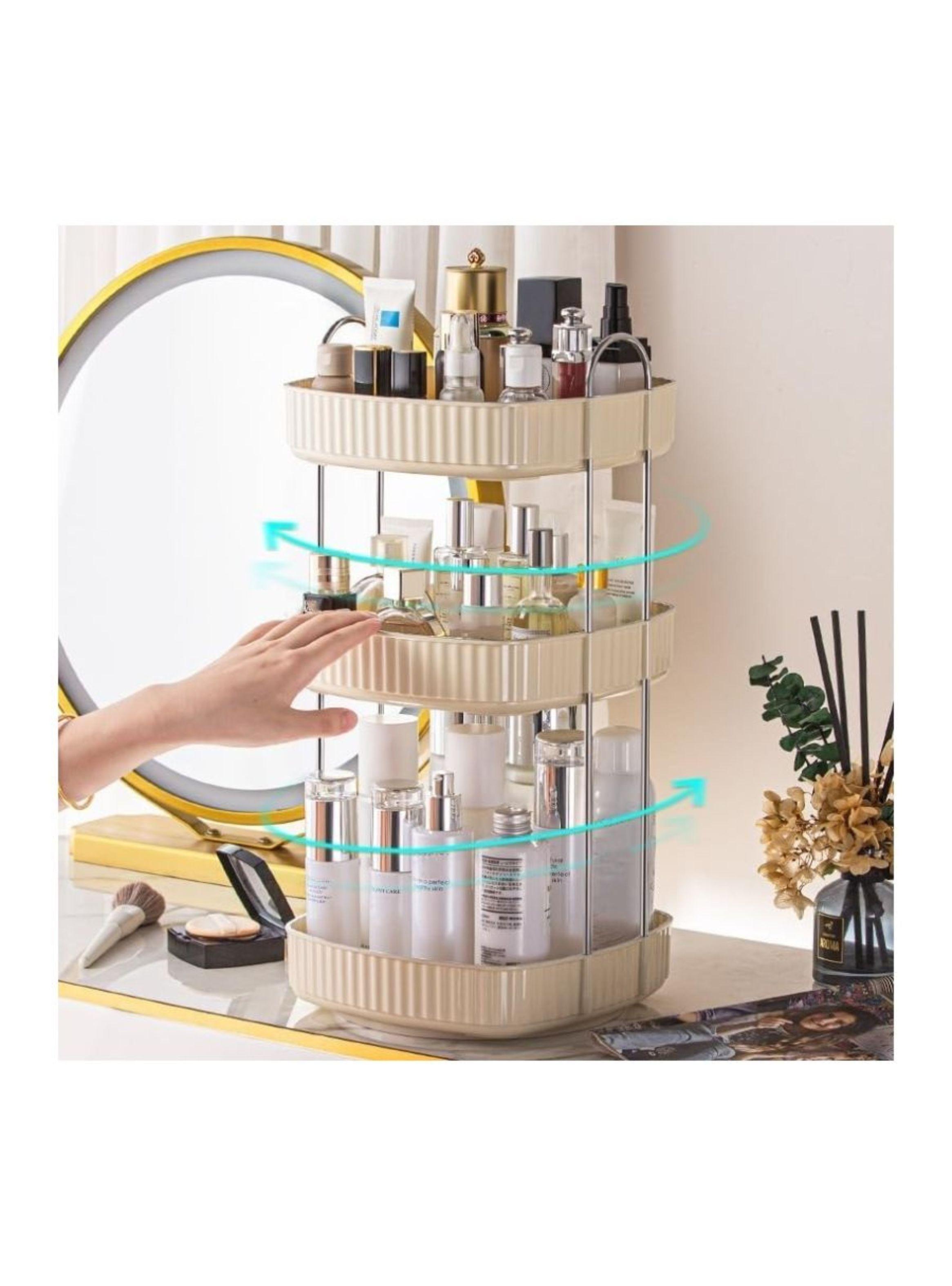 Organizador de Maquillaje 3 Niveles giratorio 360º-3