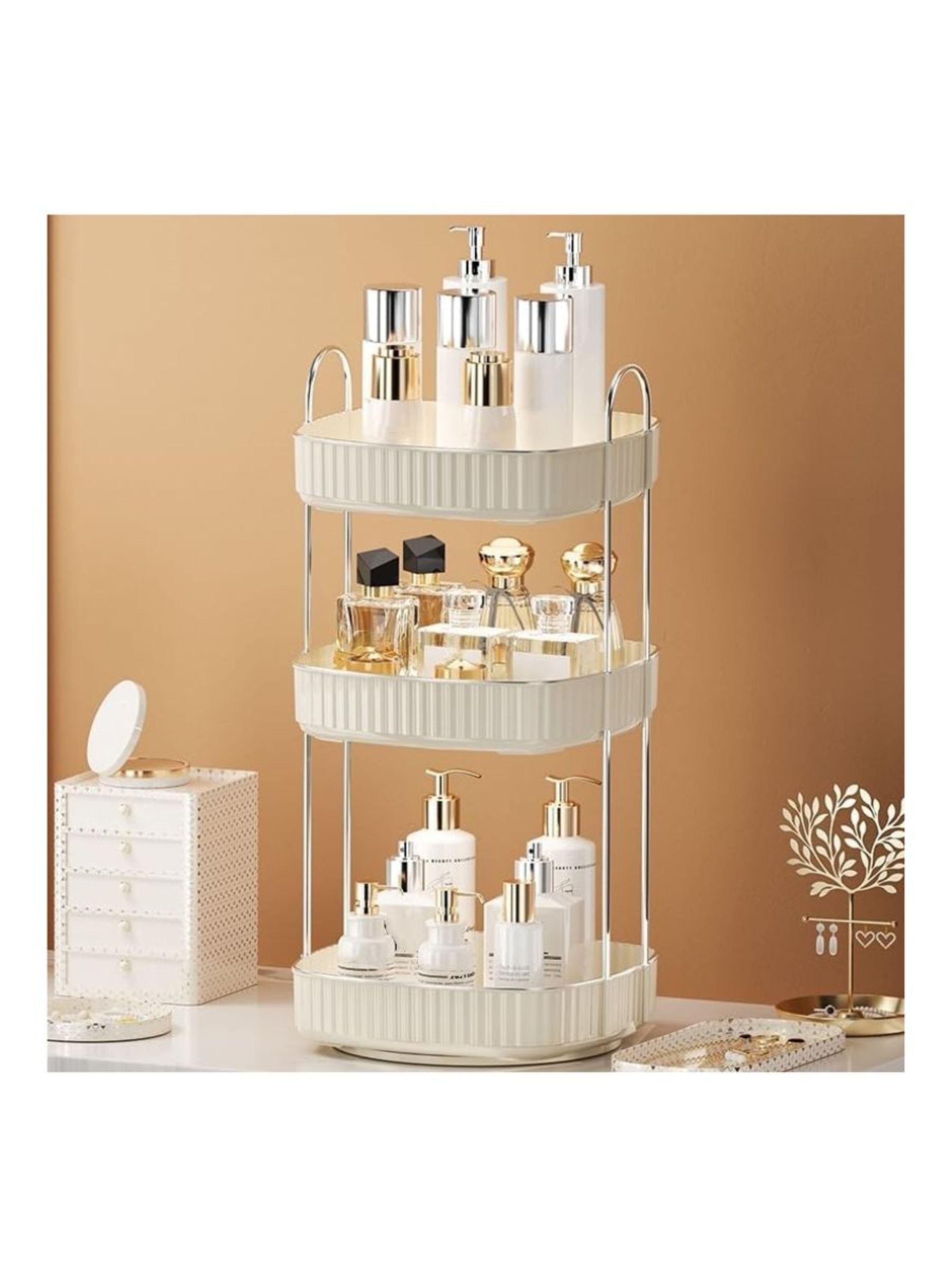 Organizador de Maquillaje 3 Niveles giratorio 360º-4