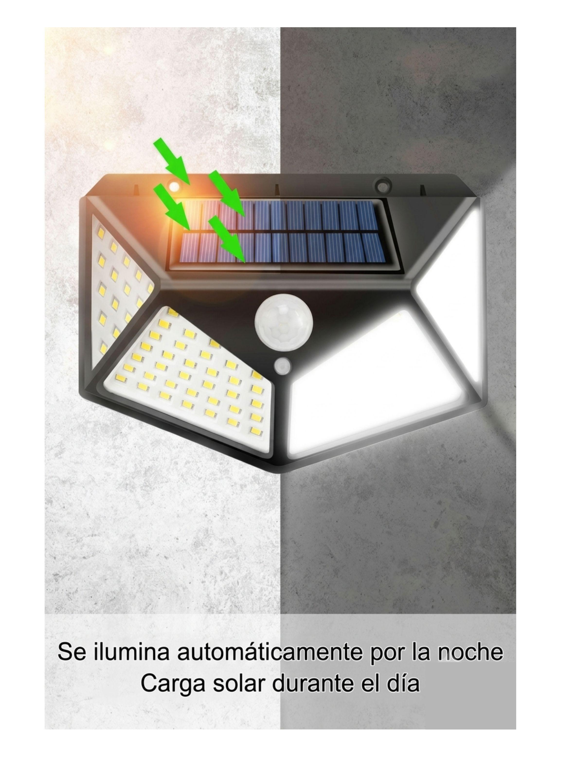  Foco Solar Led Exterior Sensor Movimiento Recargable Irm-1