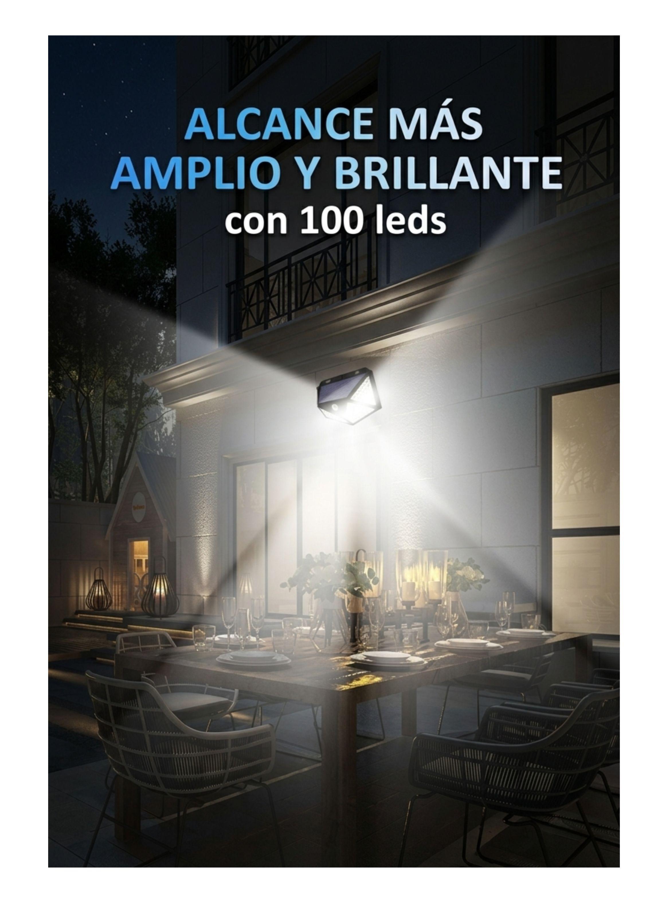  Foco Solar Led Exterior Sensor Movimiento Recargable Irm-2