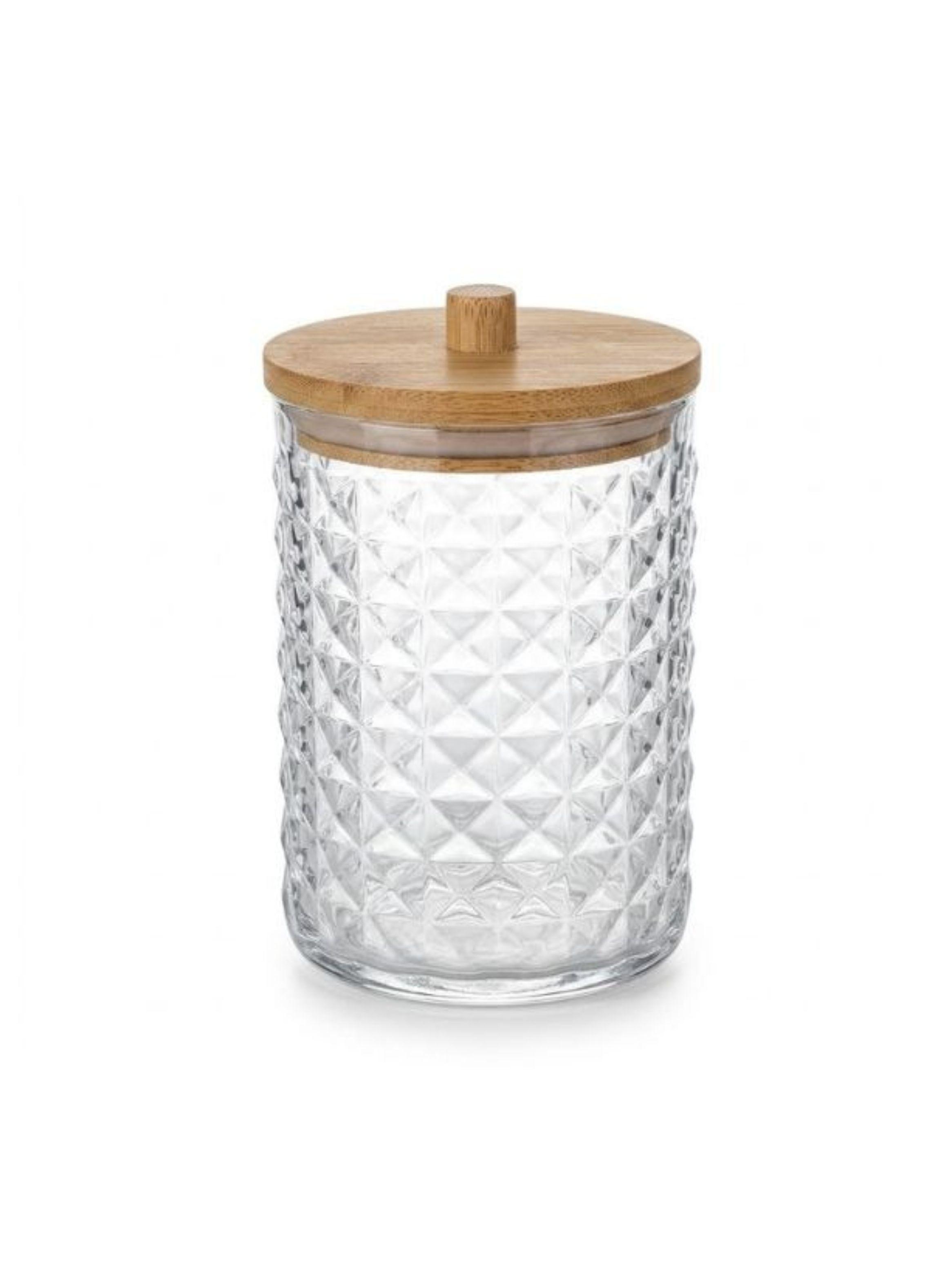 Organizador Cosméticos Acrílico Transparente Tapa Cilíndrico Rombos-0