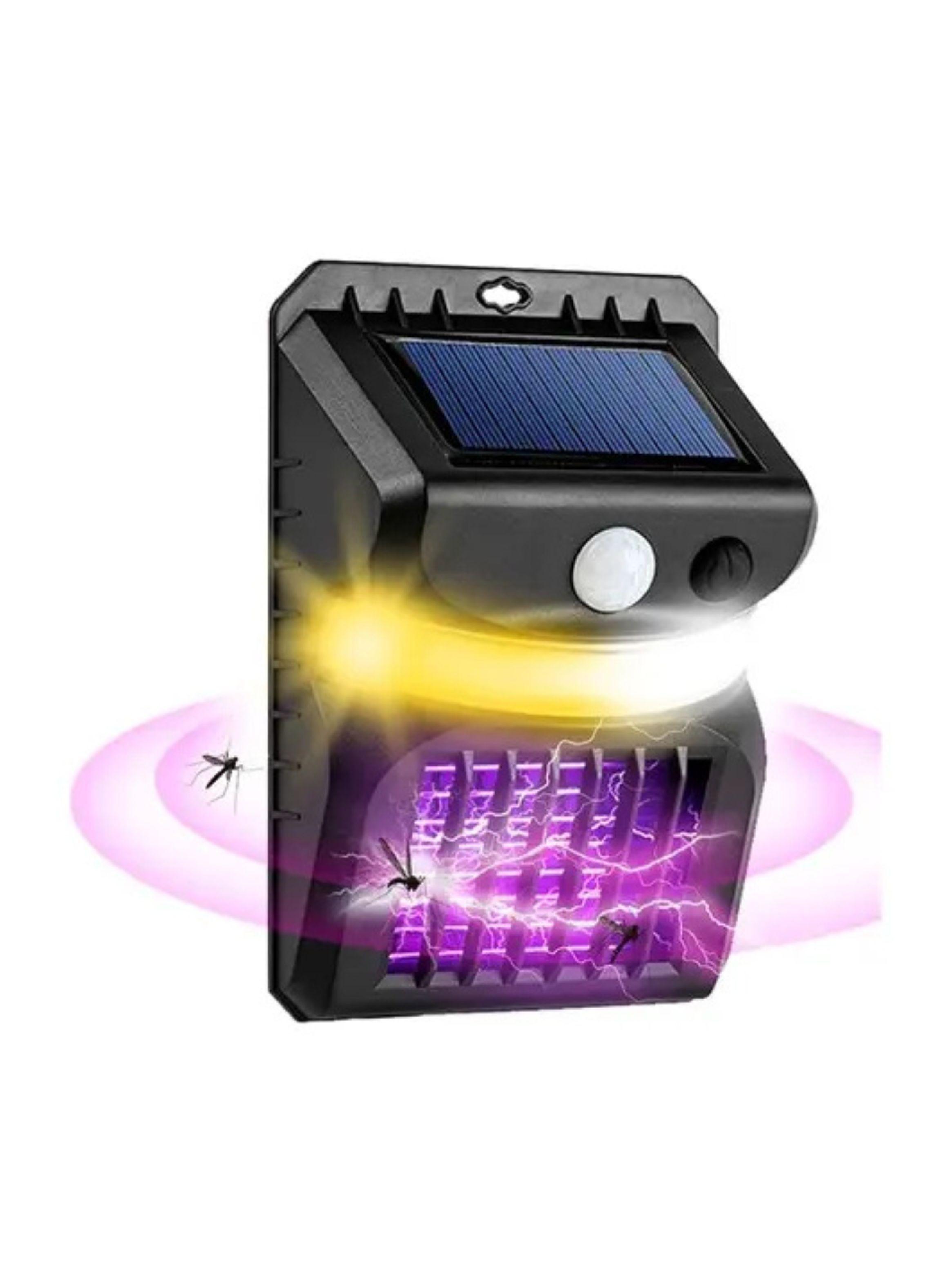Lámpara Mata Mosquitos Solar Con Sensor Luz Led Uv-4
