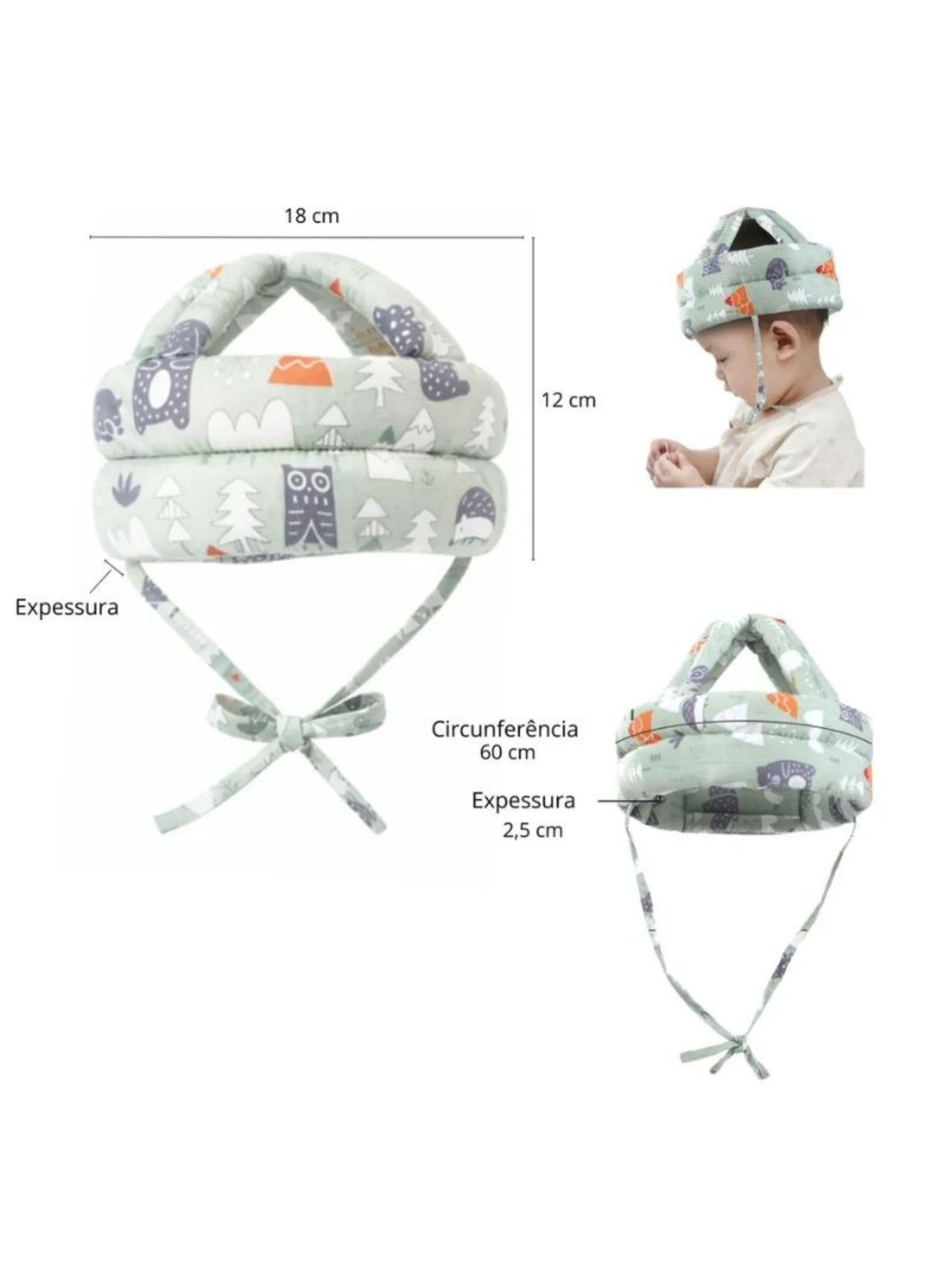 Casco Protector Bebe Antigolpes Gatear Seguridad Infantil-3