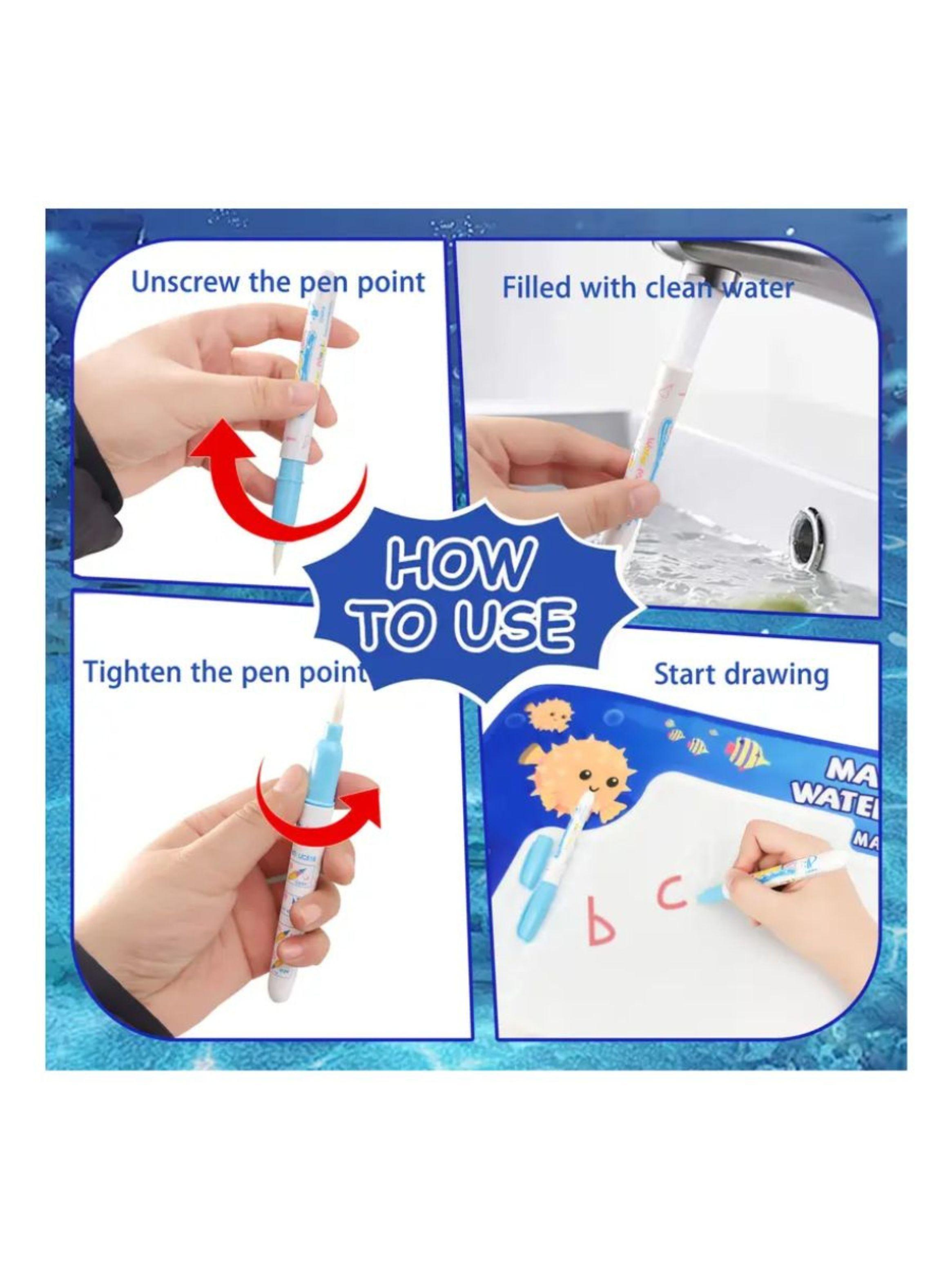 Alfombra Mágica Para Dibujar Reutilizable para Niños-5