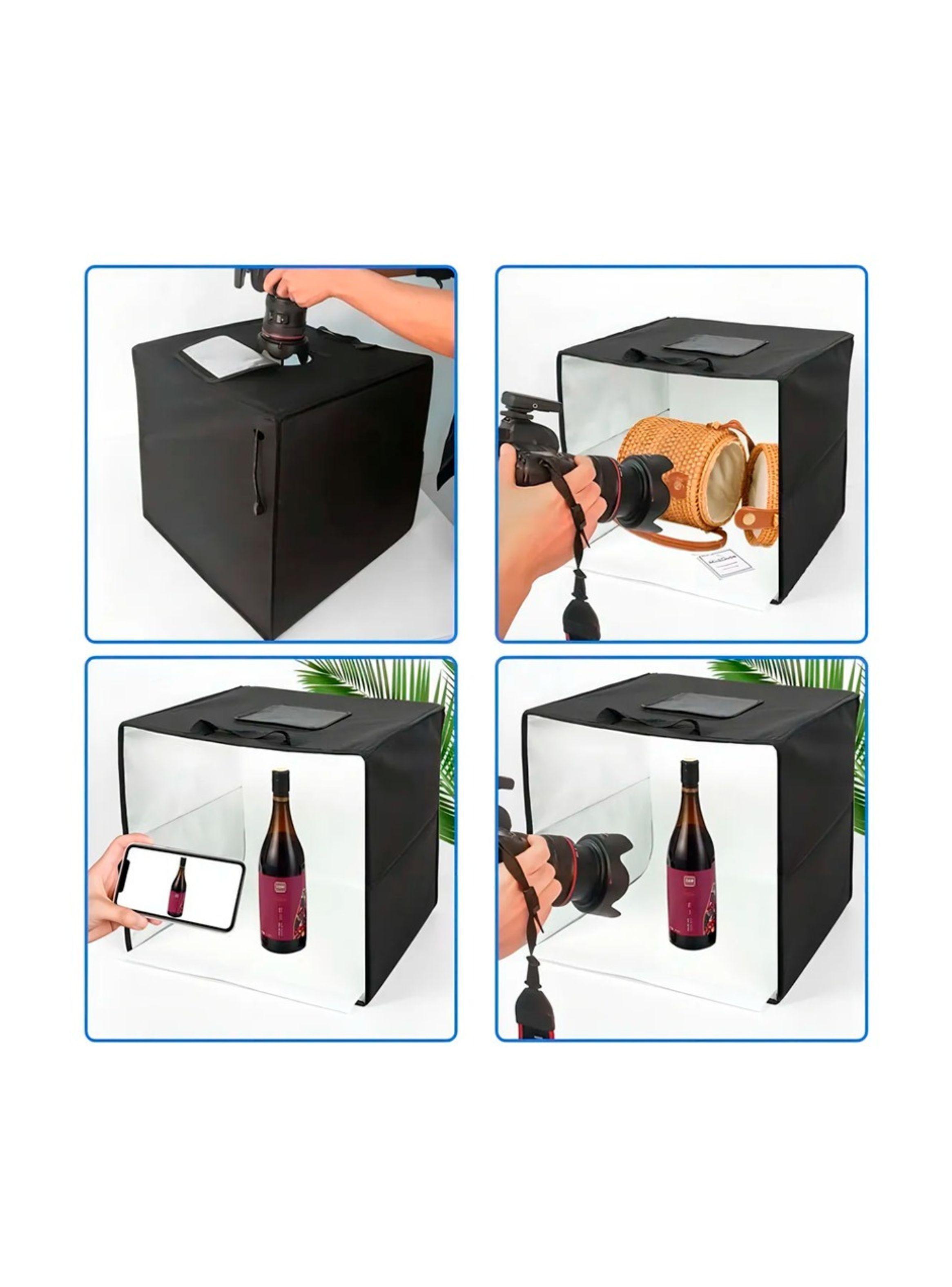 Caja De Estudio Fotográfico Portátil 30 x 30 Cm-2