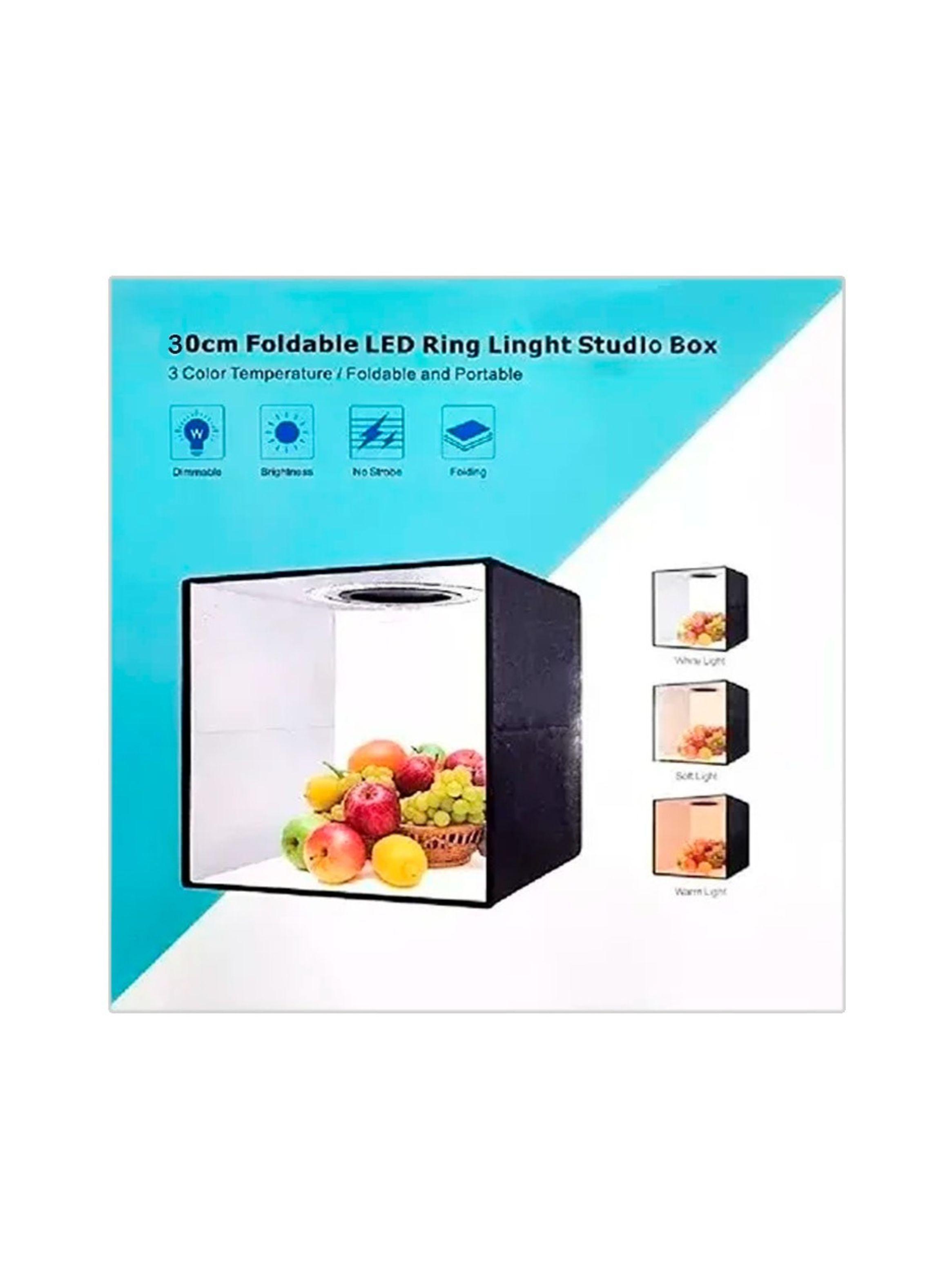 Caja De Estudio Fotográfico Portátil 30 x 30 Cm-5