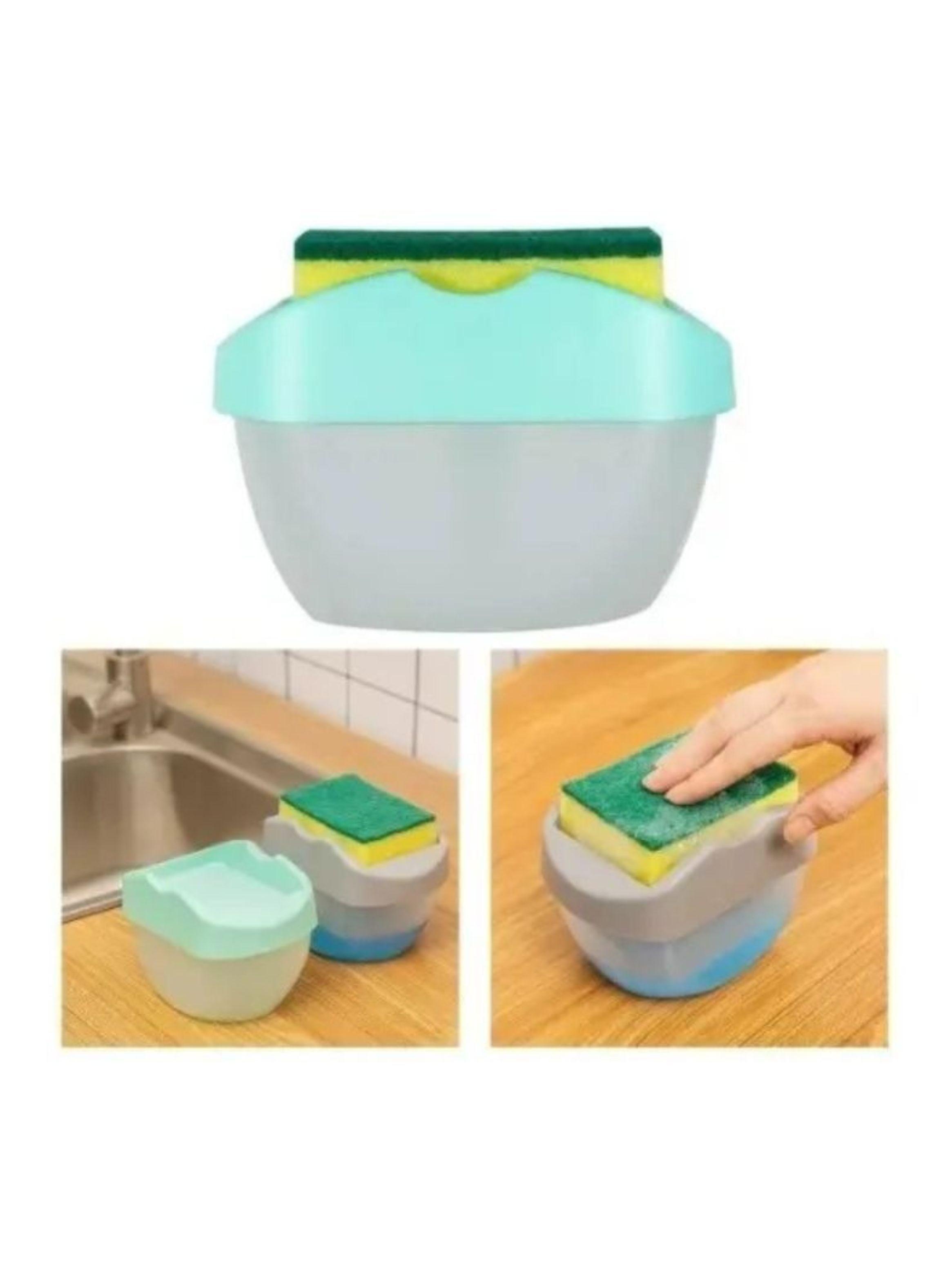 Dispensador De Lavaloza Con Porta Esponja Organizador Cocina-2