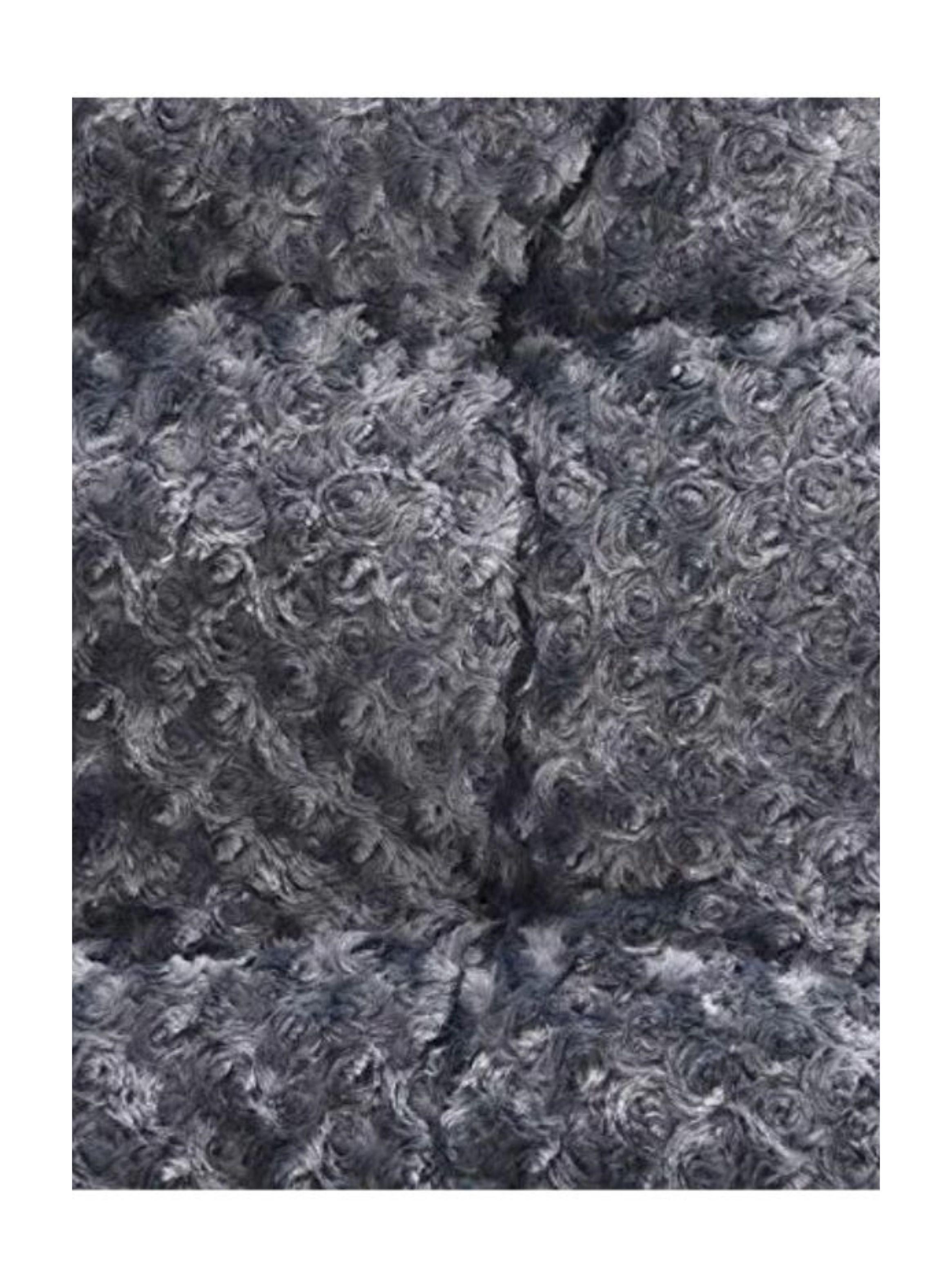 Cama Mascota Perro Gato Peluche Suave Lavable Gris 74x53x8-3