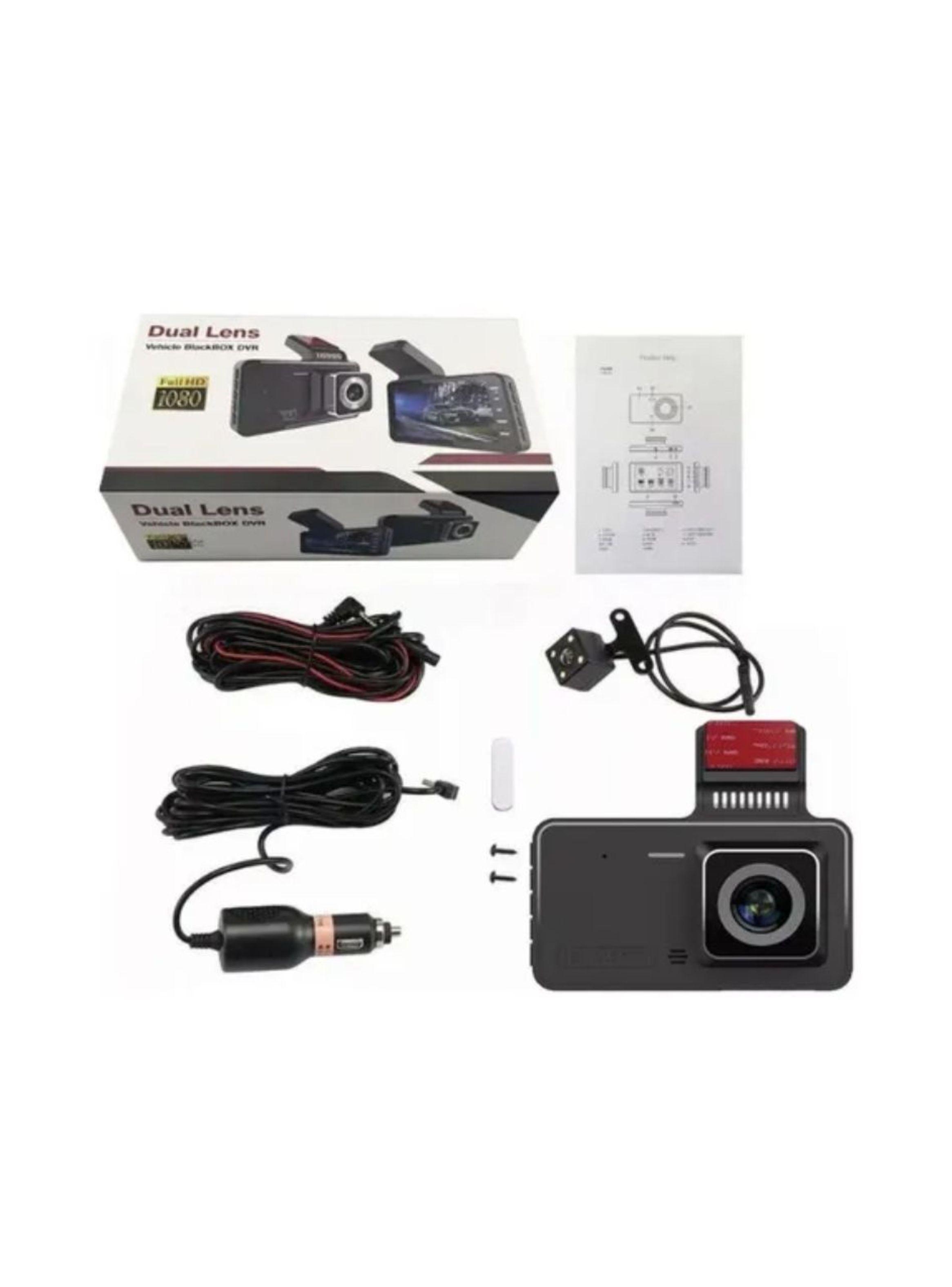 Cámara Para Carro Dual Grabación Hd 1080p Nocturna Y Trasera-3