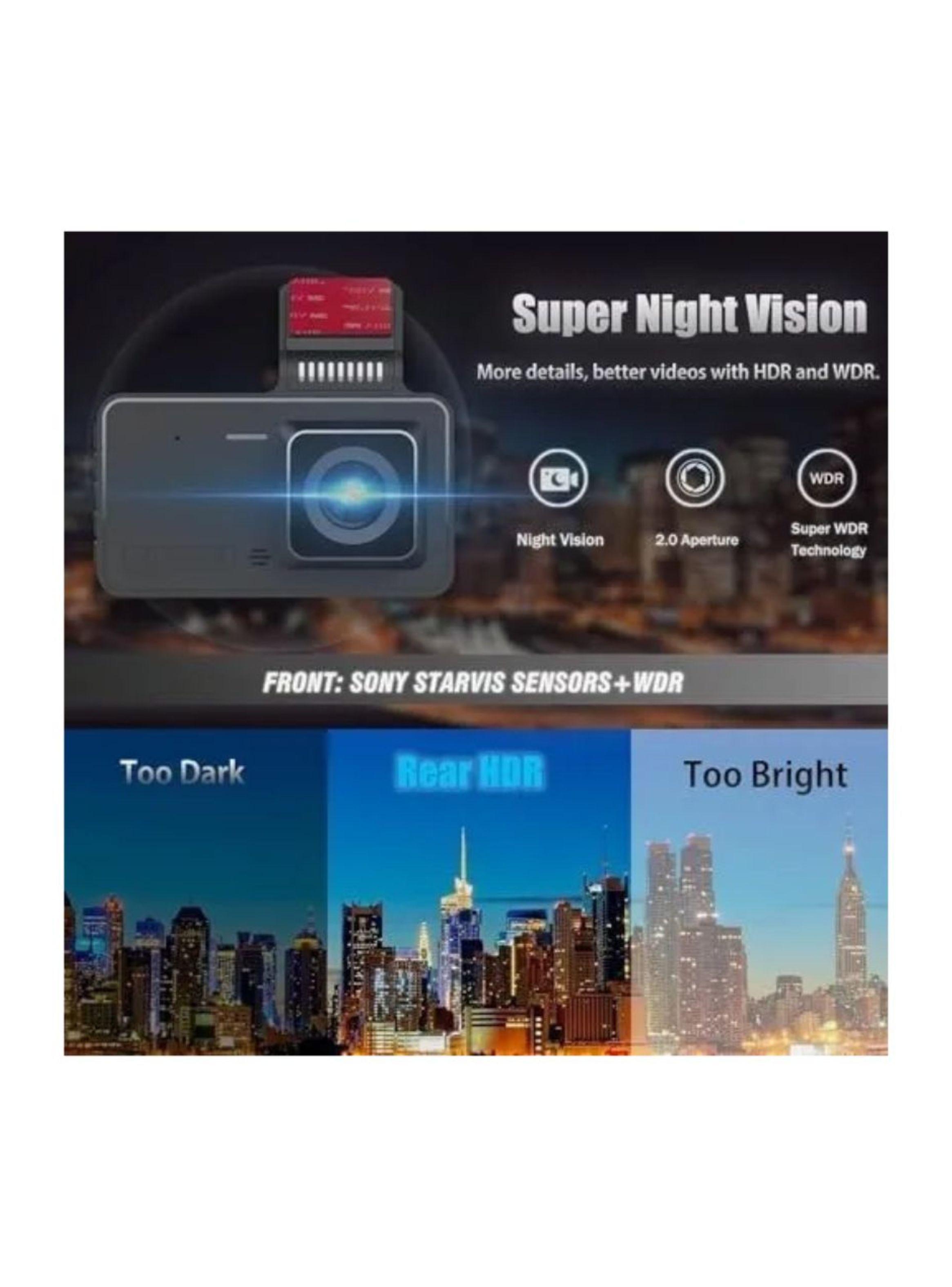 Cámara Para Carro Dual Grabación Hd 1080p Nocturna Y Trasera-5