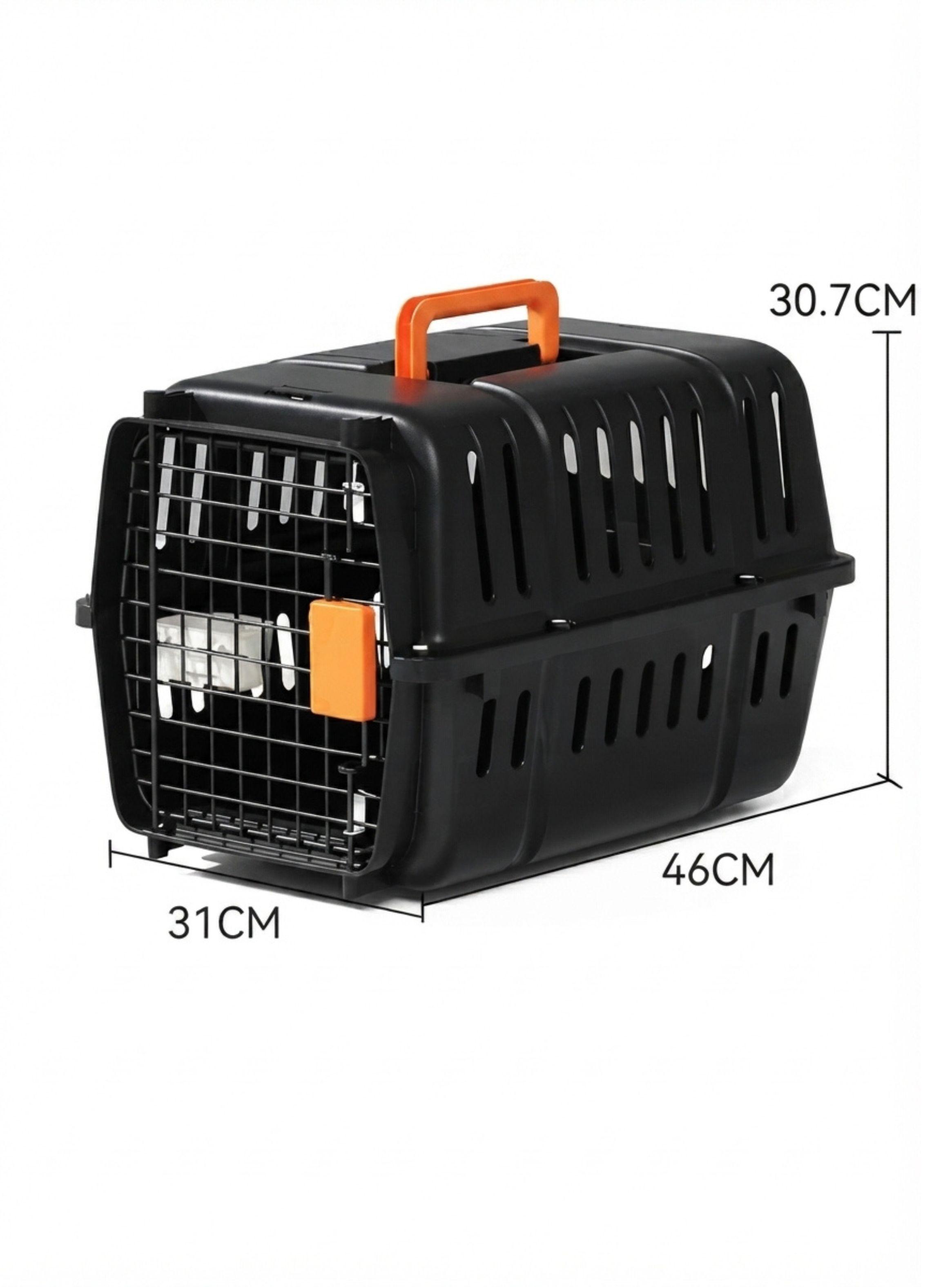 Jaula Transportadora Canil Mascotas Perro Gato 46x31x30-2