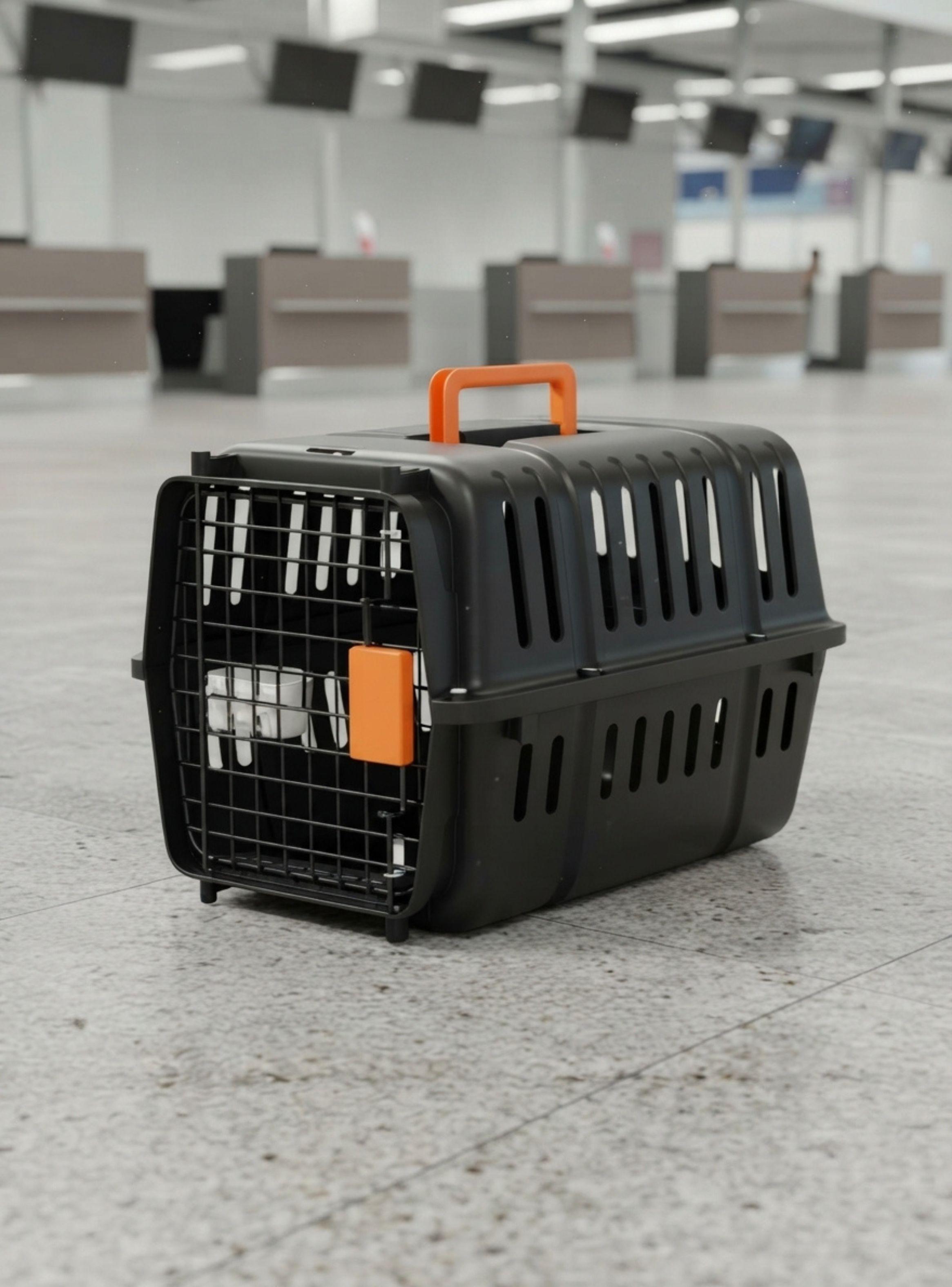 Jaula Transportadora Canil Mascotas Perro Gato 46x31x30-3