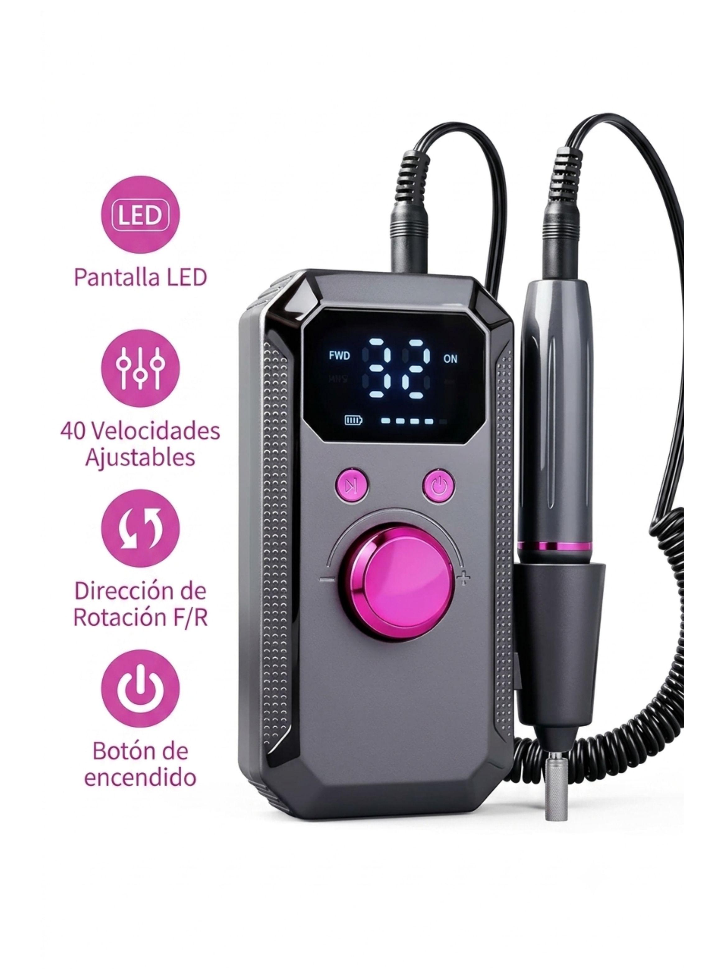 Torno Pulidor De Uñas Profesional Glx-019 Inalámbrico-4