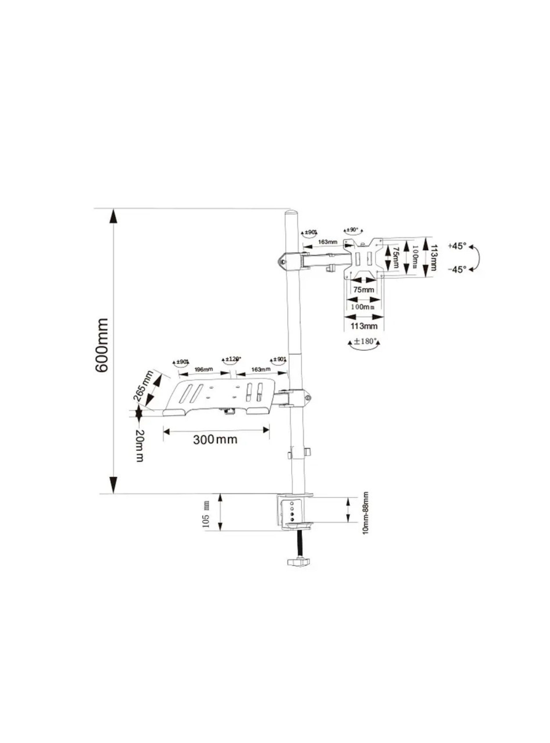 Soporte Multifuncional Para Monitor De Escritorio Z012-4