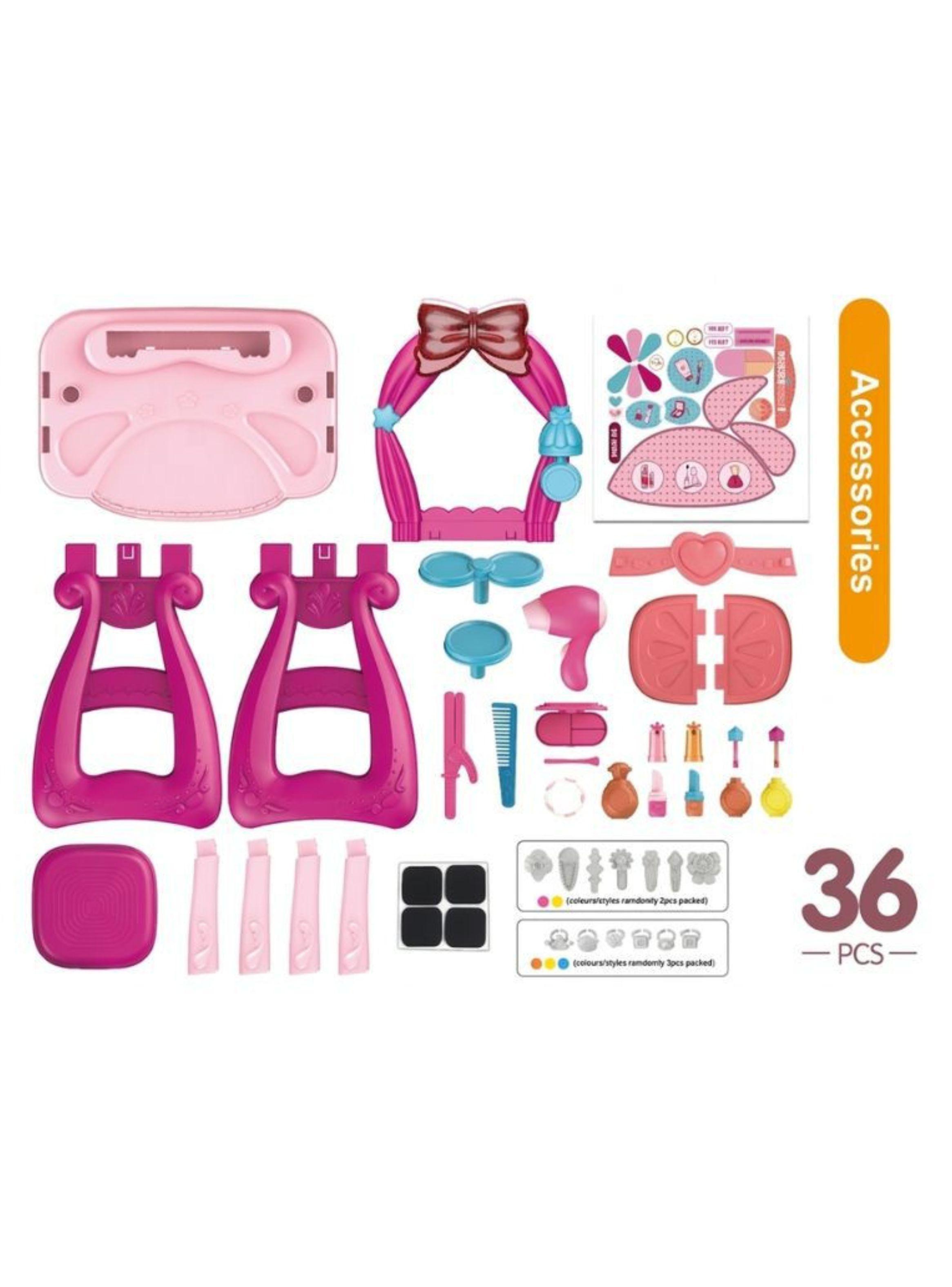 Set De Maquillaje Tocador Infantil Interactivo Con Silla-2