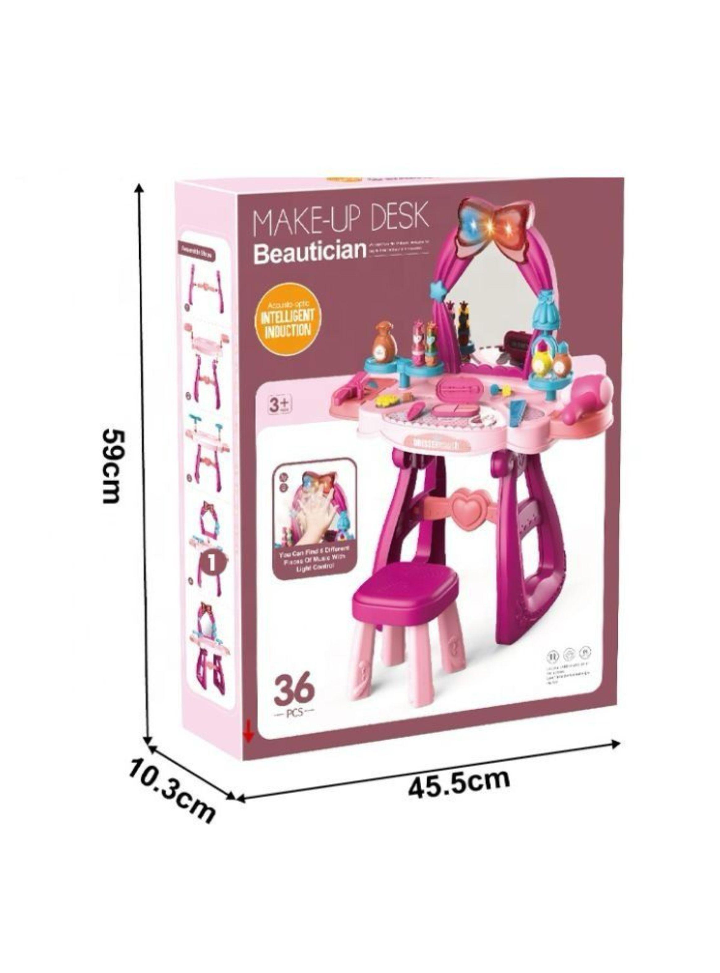 Set De Maquillaje Tocador Infantil Interactivo Con Silla-3